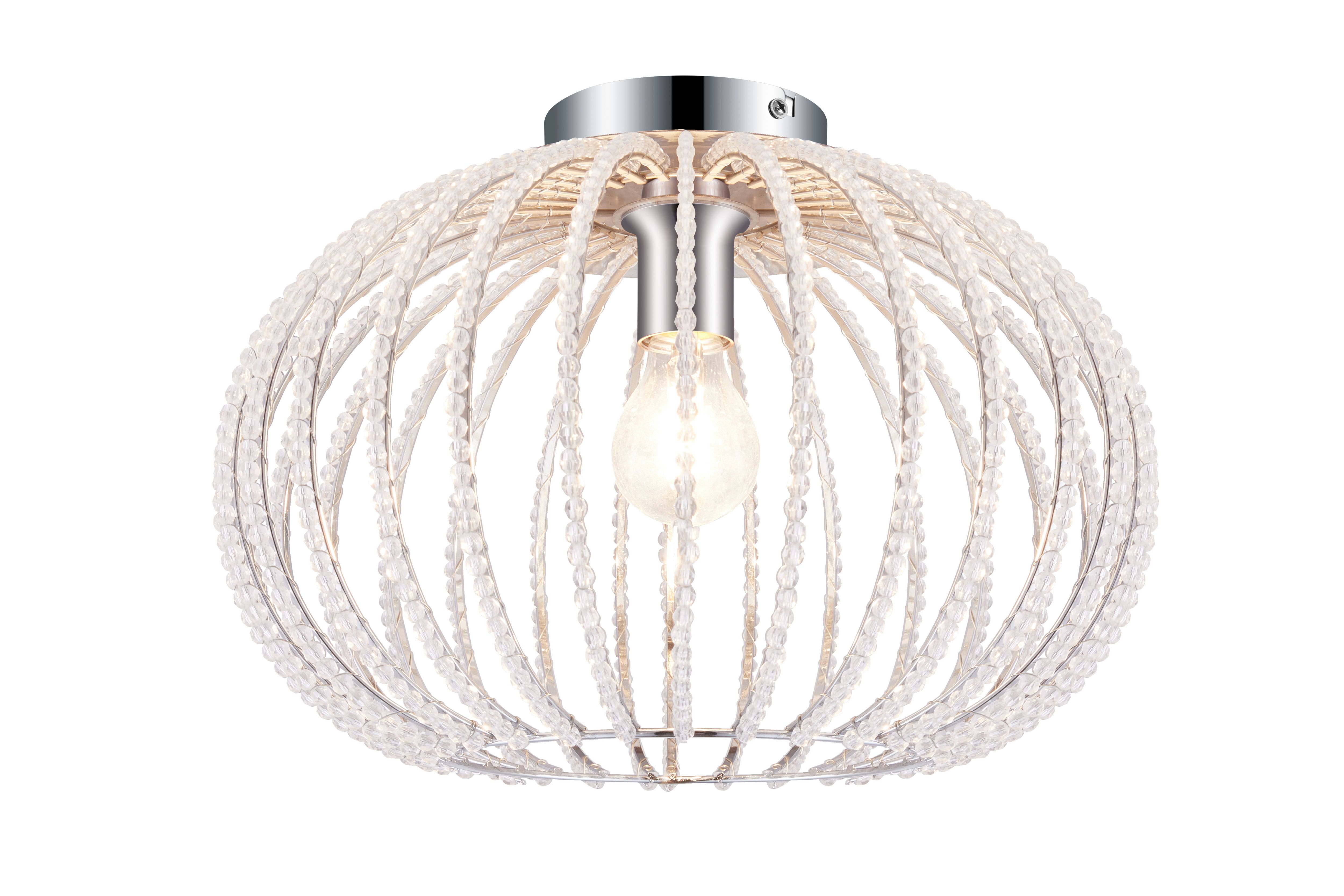 Libertas brushed chrome effect deals 4 lamp ceiling light