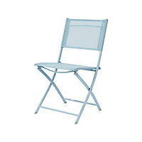 GoodHome Saba Stil water blue Metal Foldable Chair