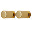 GoodHome Saffron Brass effect Gold Kitchen cabinets Handle (L)12mm