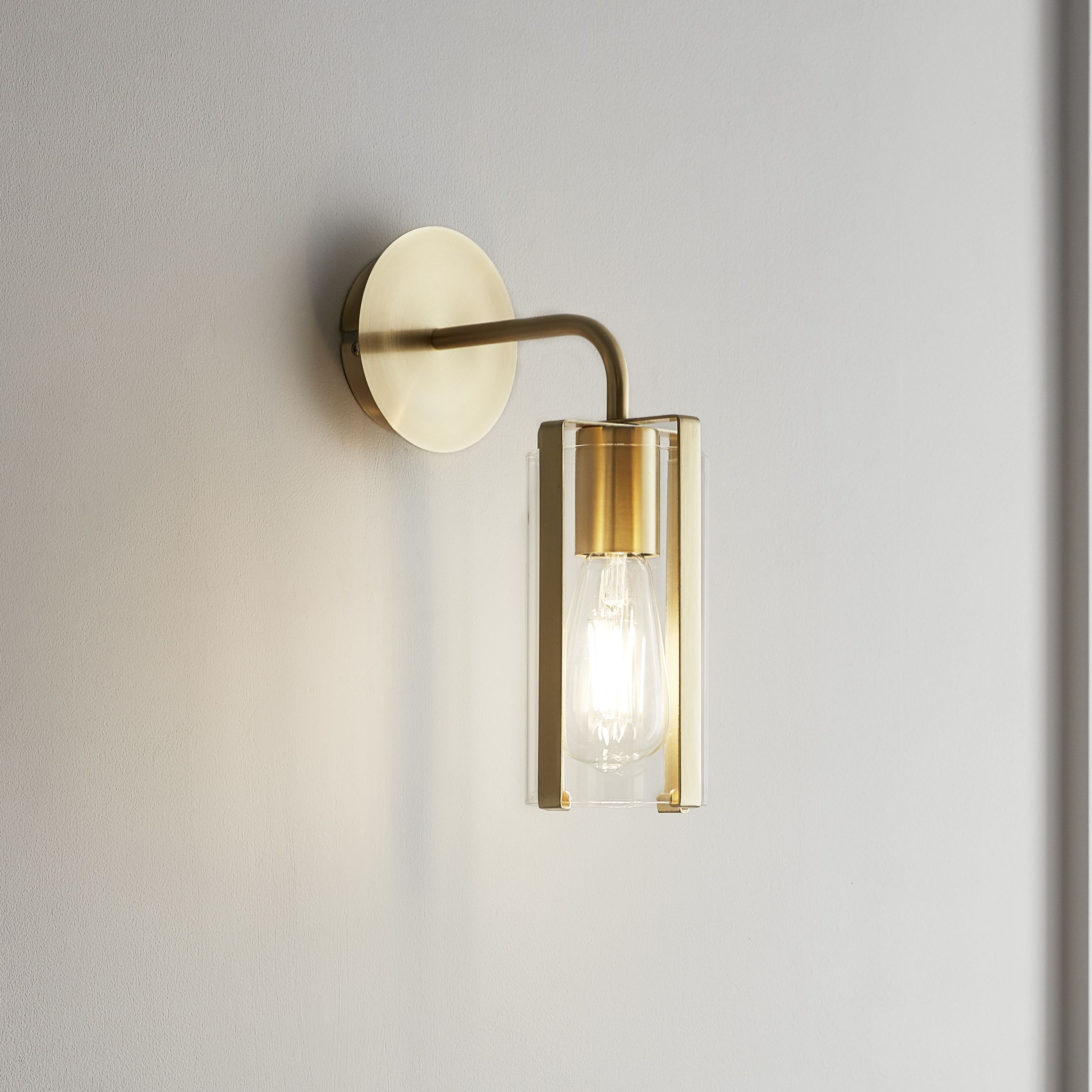 Golden wall deals lamp