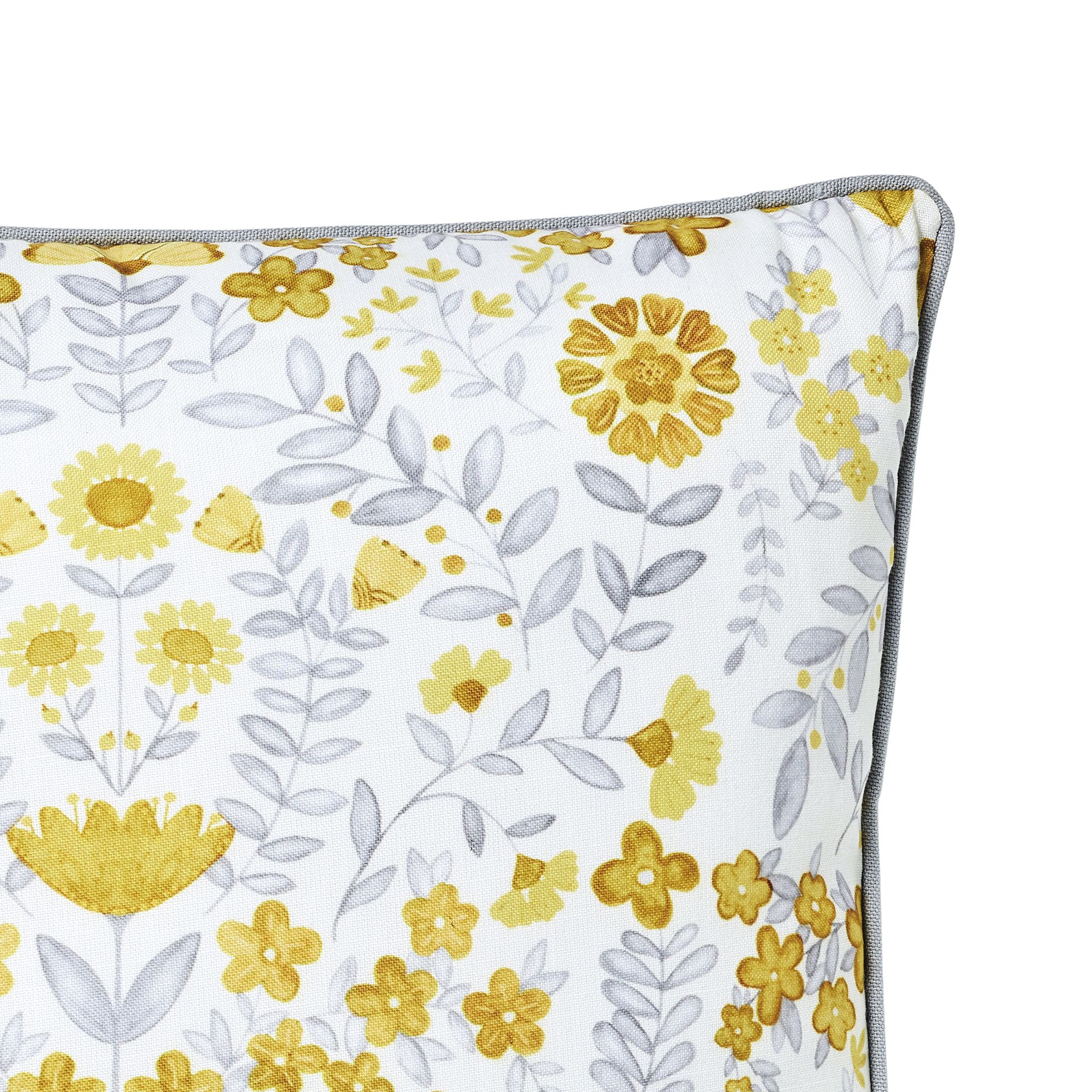 GoodHome Salem Multicolour Floral Indoor Cushion (L)45cm x (W)45cm