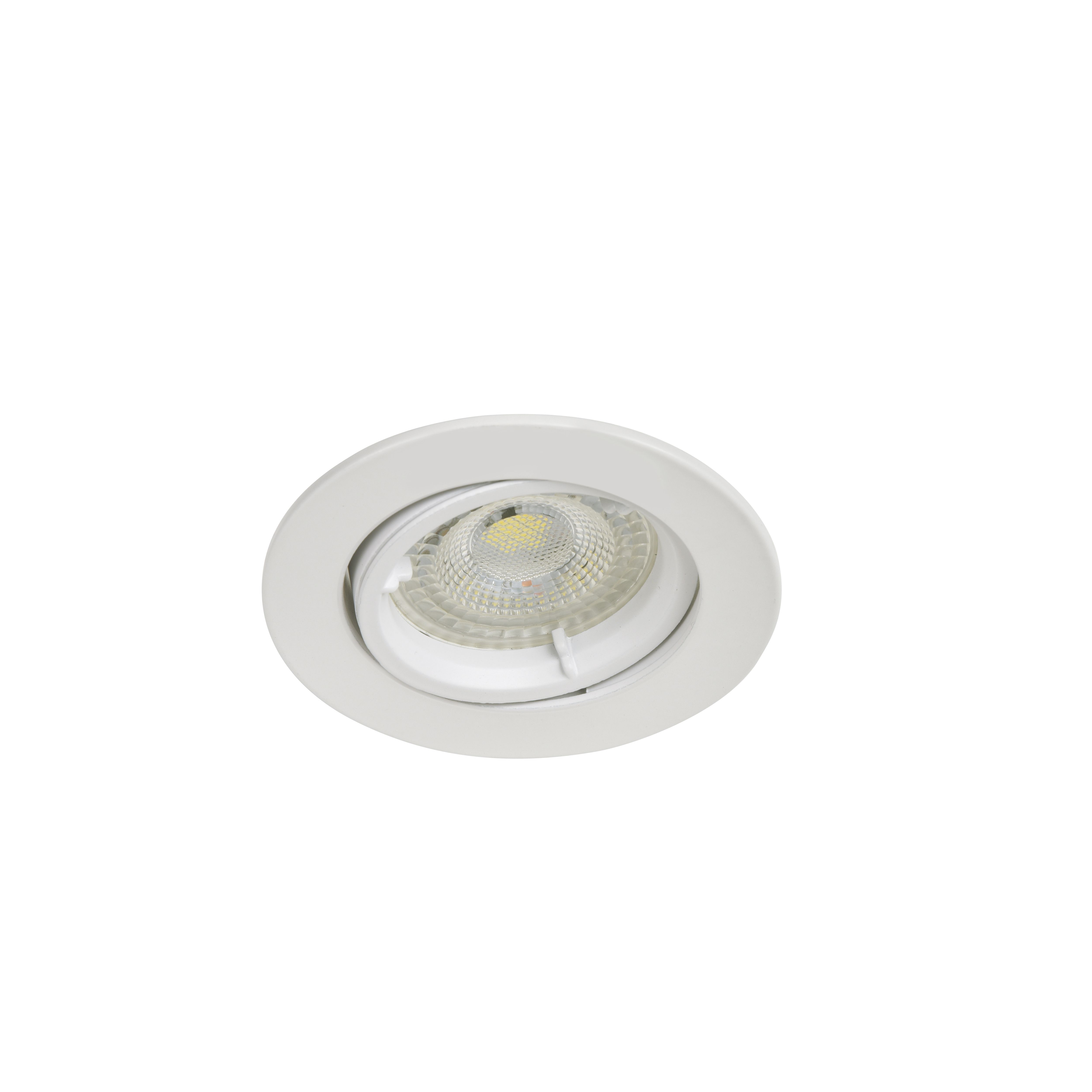 GoodHome Salk White Adjustable LED Warm white Downlight 4.8W IP20, Pack of 3