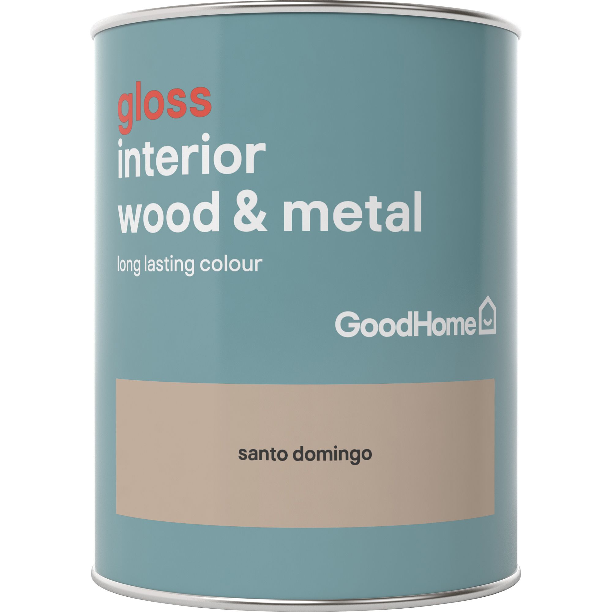 GoodHome Santo domingo Gloss Metal & wood paint, 750ml
