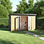 GoodHome Semora Modern 13x8 ft with Double door Pent Garden room (Base included)