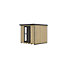 GoodHome Semora with Double door Pent Garden room (Base included) - Assembly service included
