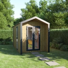 GoodHome Semora with Double door Pitch Garden room (Base included) - Assembly service included