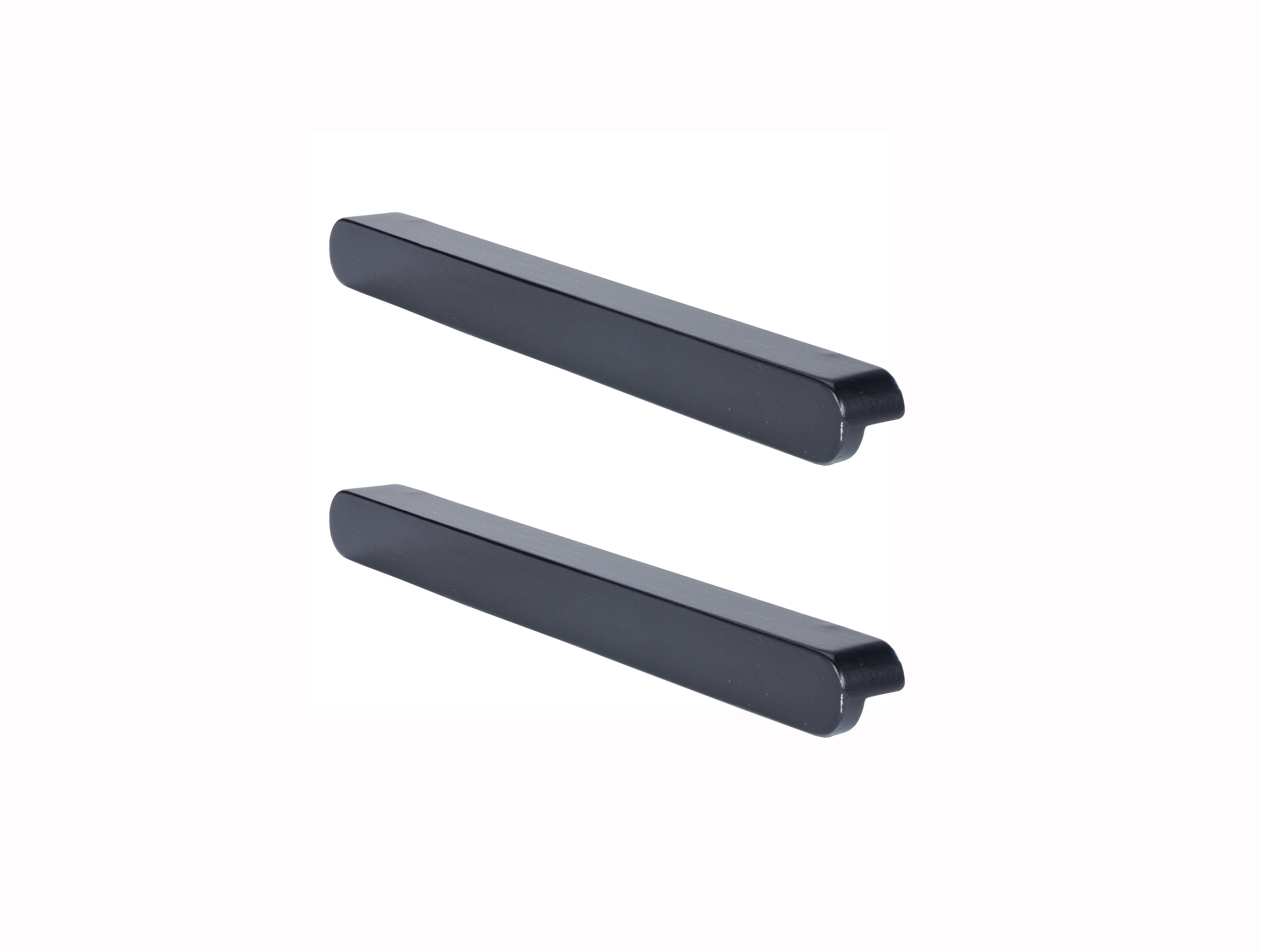 GoodHome Serrano Black Kitchen cabinets Handle (L)22cm