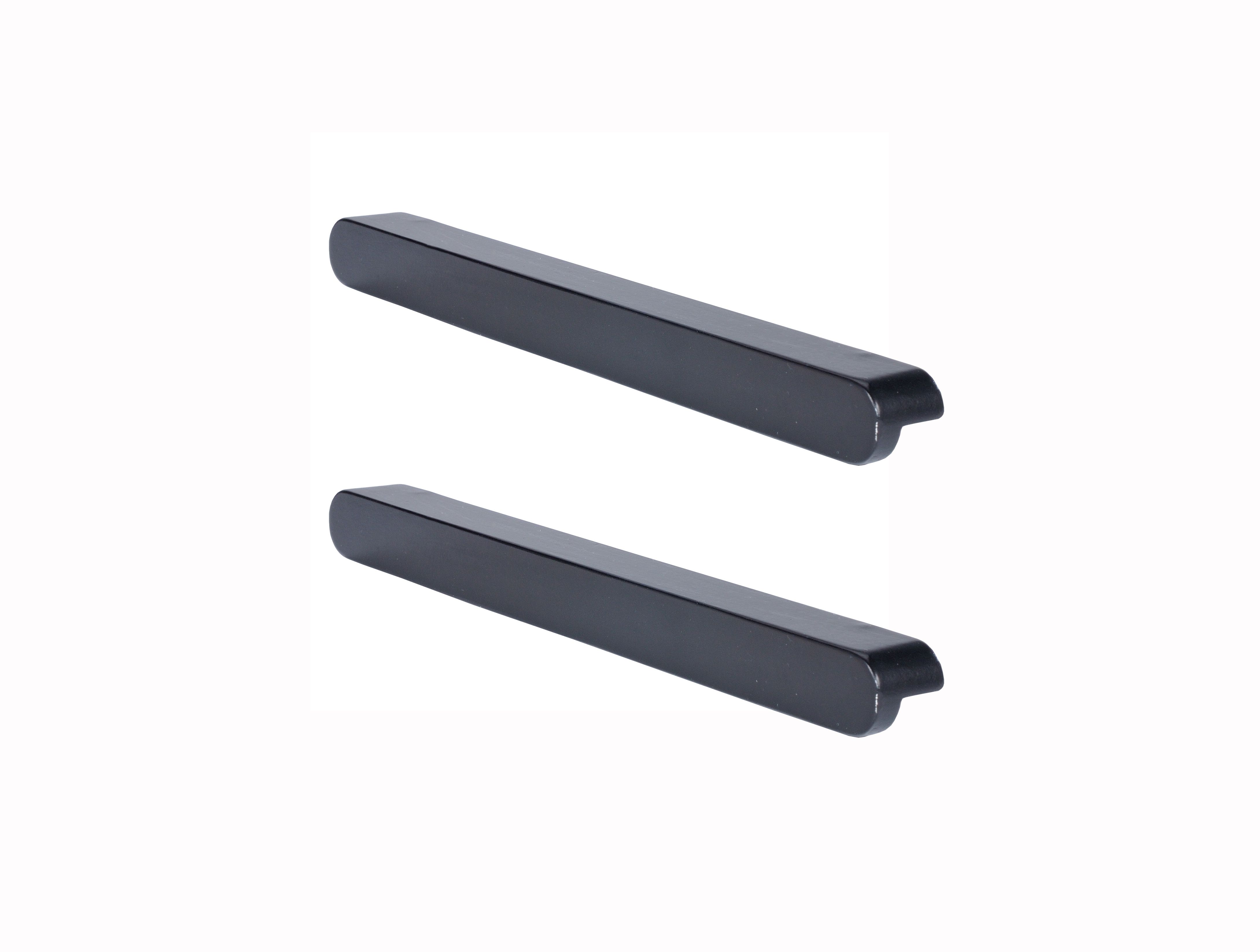 GoodHome Serrano Black Kitchen cabinets Handle (L)24cm