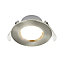 GoodHome Silver Mains-powered Neutral white LED Round Decking light