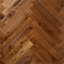 GoodHome Skanor narrow Natural Oak effect Oak Solid wood flooring, 0.86m² Pack of 18