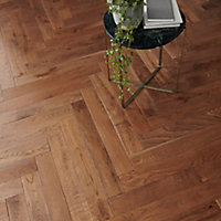 GoodHome Skara Natural Oak Solid wood flooring, 0.86m² Pack of 18