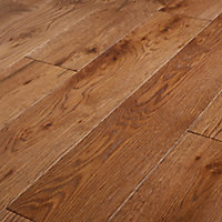 GoodHome Skara Natural Oak Solid wood Flooring, 1.8m² Pack