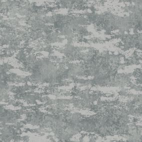 GoodHome Sodal Grey Metallic effect Textured Wallpaper