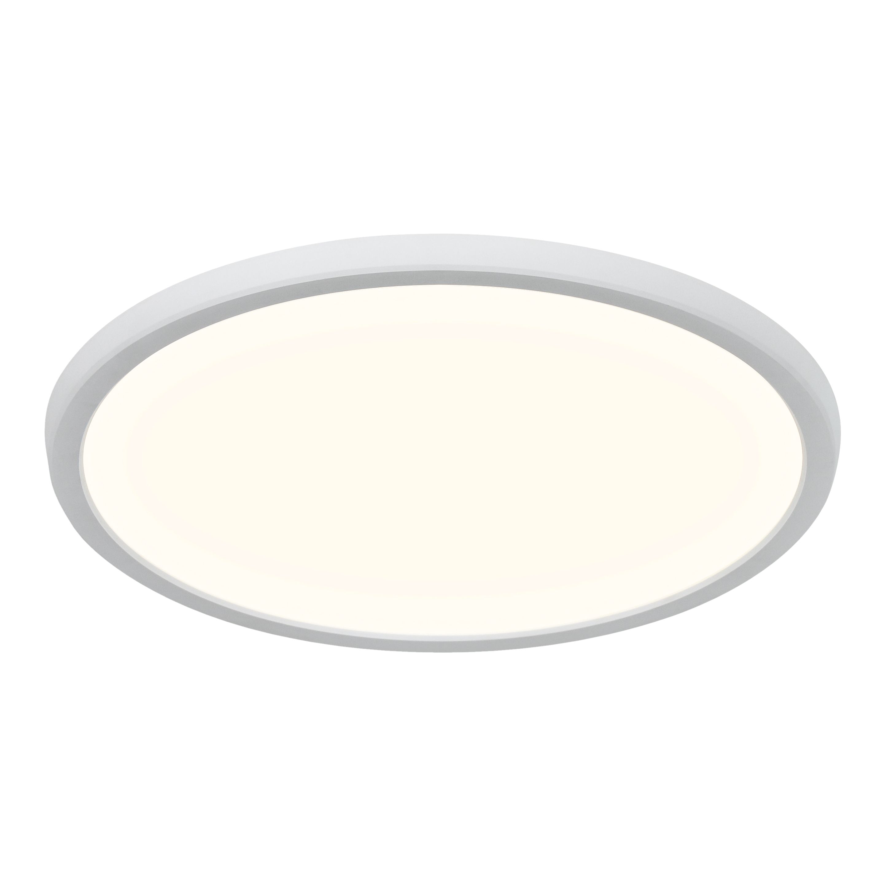 GoodHome Solidaster Matt Plastic White LED Ceiling light