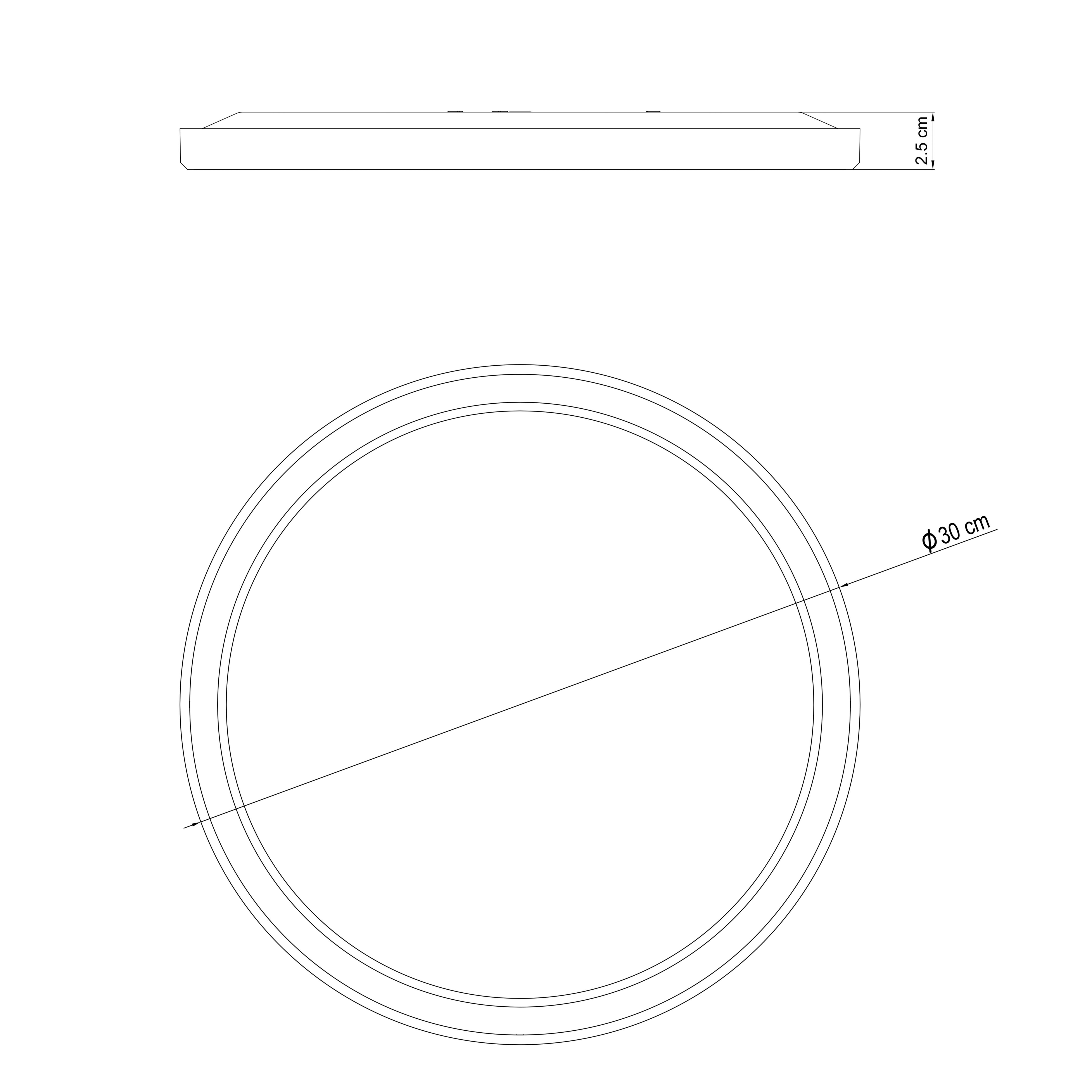 GoodHome Solidaster Plastic Chrome effect LED Ceiling light