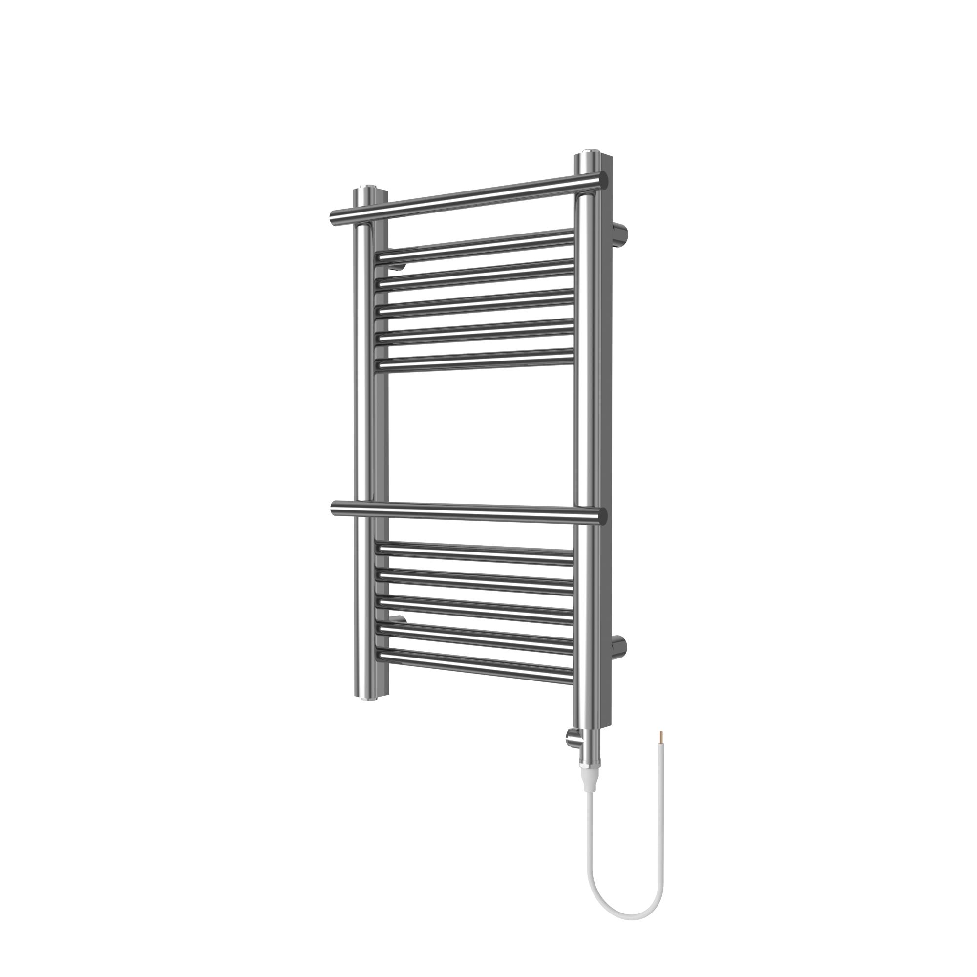 Goodhome solna water towel warmer 1500 x outlet 500mm chrome