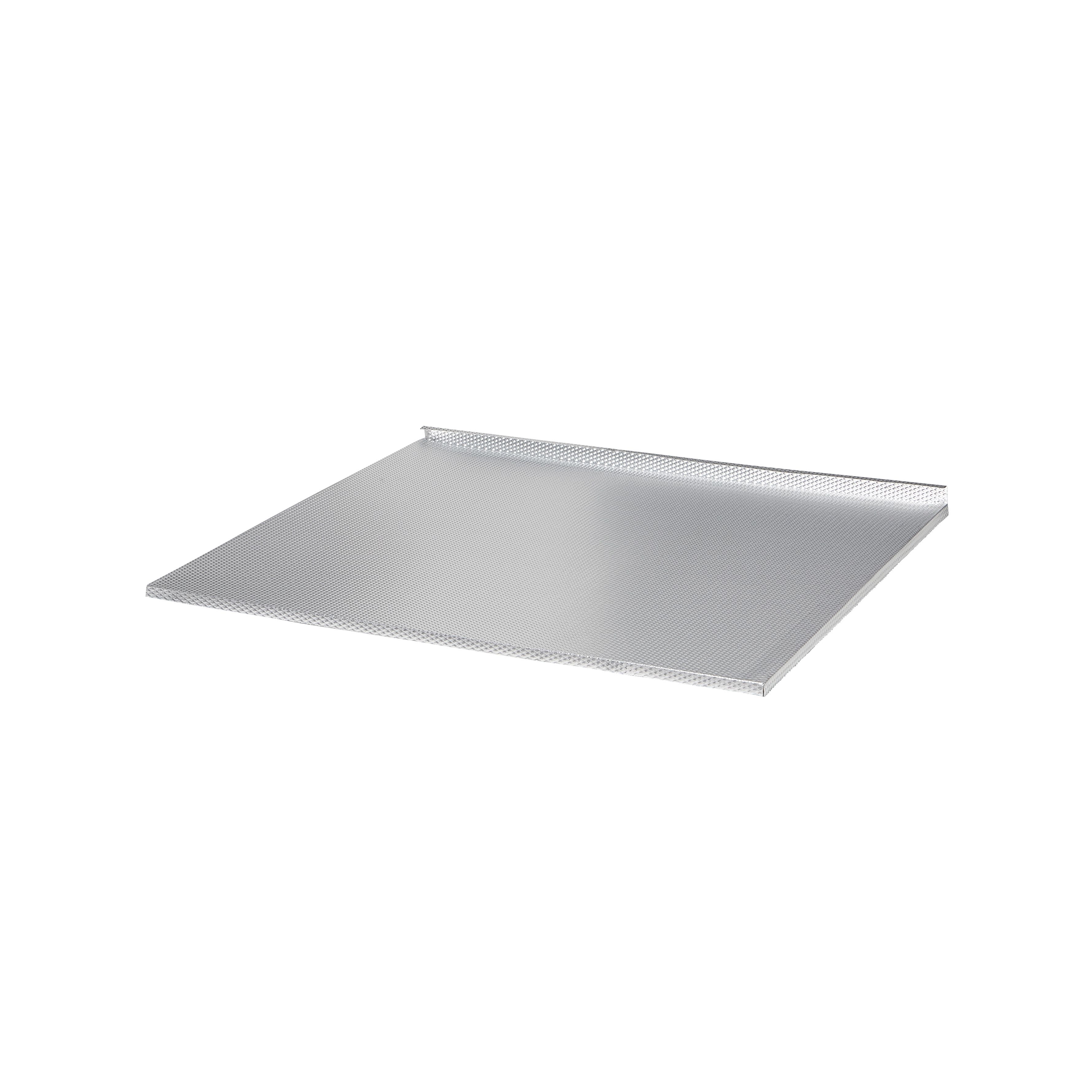 GoodHome Sonchus Silver Metallic effect Aluminium Lining, (W)564mm