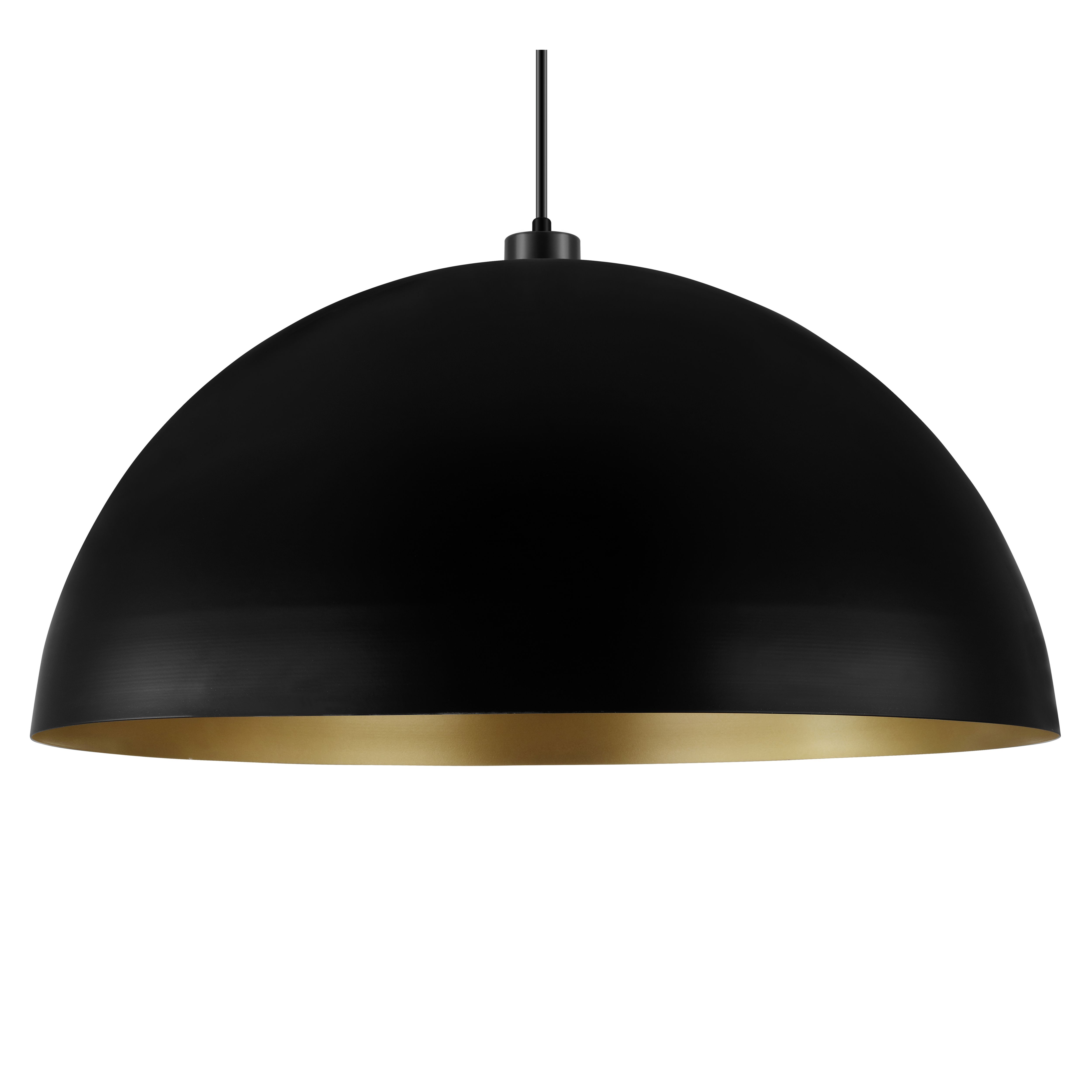 GoodHome Songor Black Light shade (D)58cm