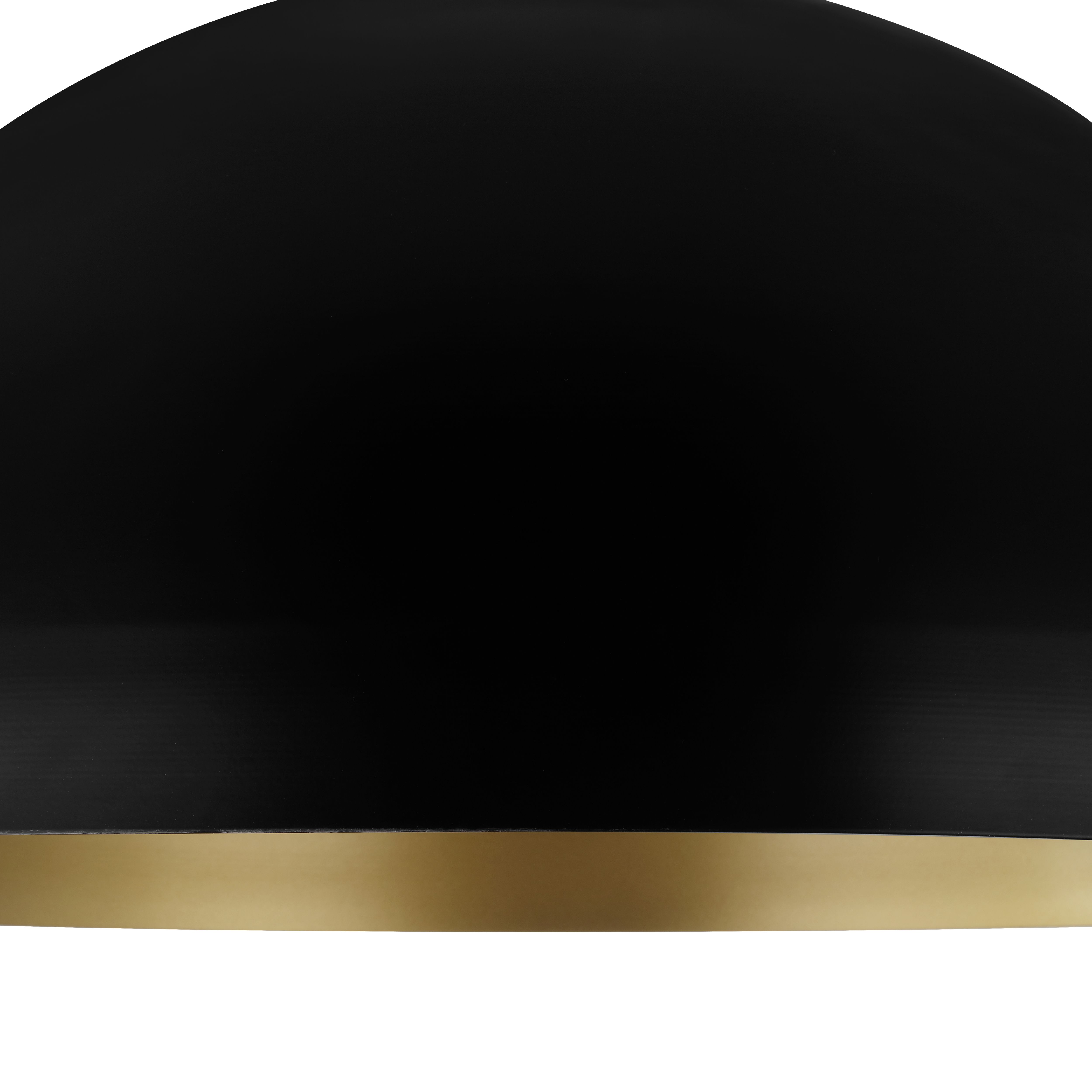 GoodHome Songor Black Light shade (D)58cm