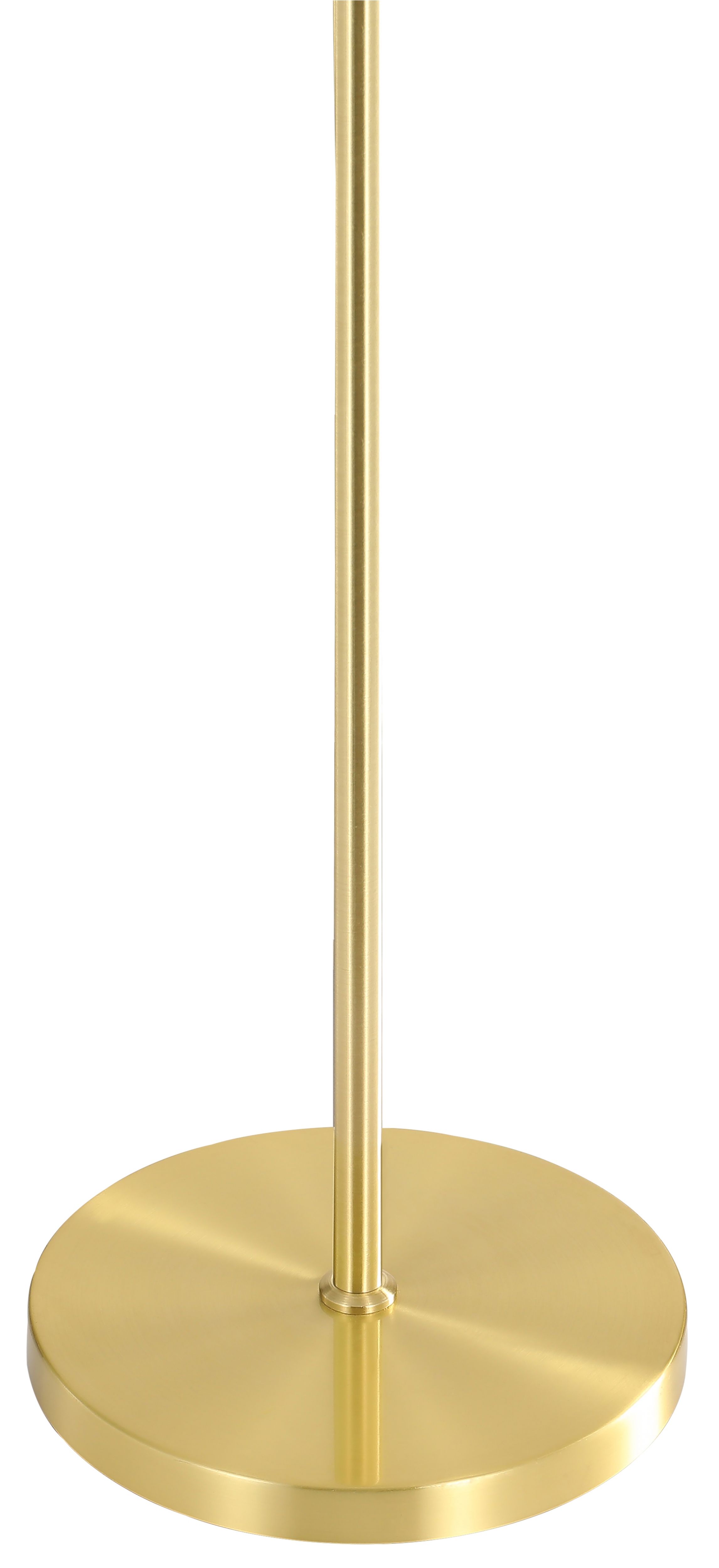 GoodHome Songor Matt Brushed Brass LED Floor lamp