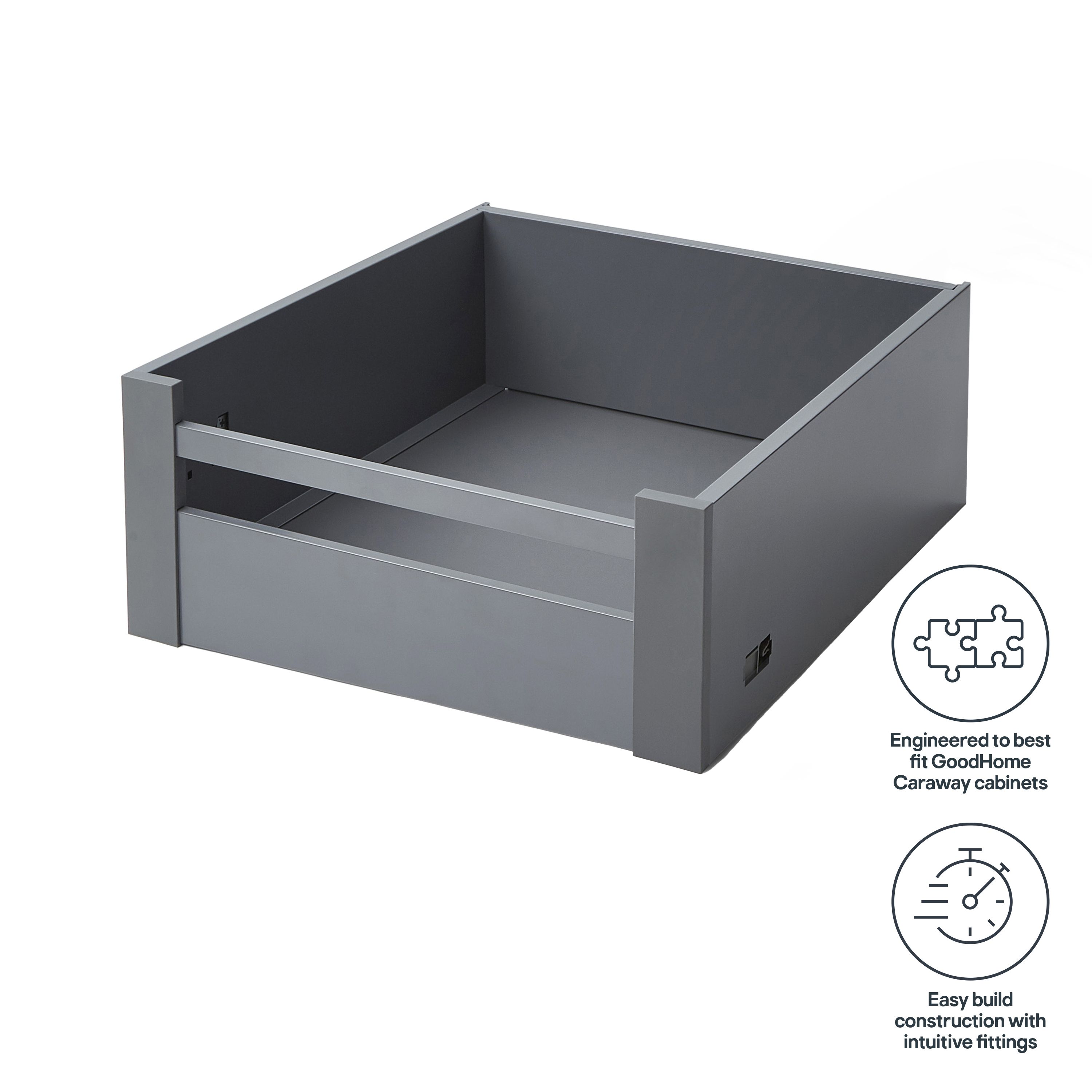GoodHome Soto Drawer front (W)400mm