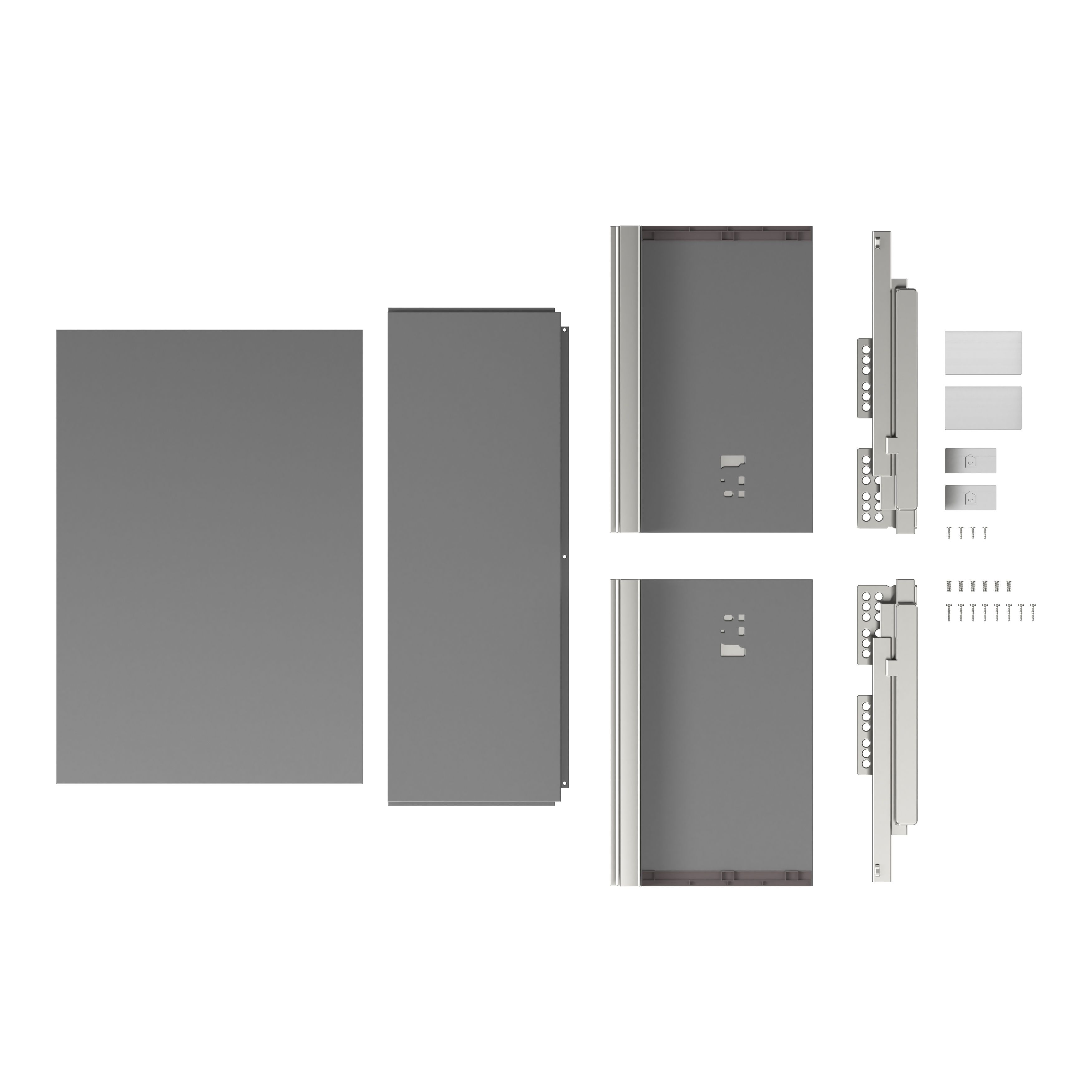GoodHome Soto Soft-close Slimline deep drawer box (W)500mm