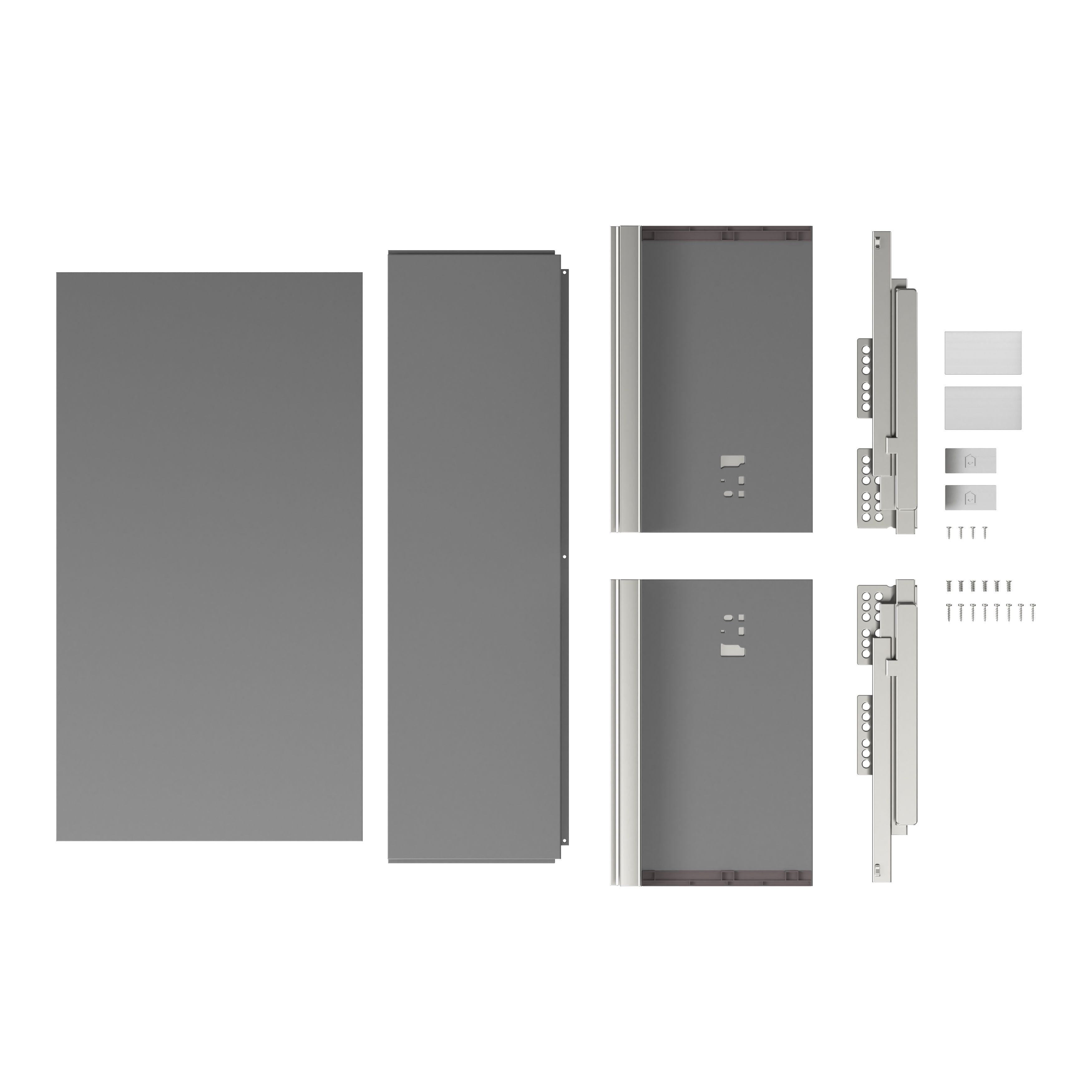 GoodHome Soto Soft-close Slimline deep drawer box (W)600mm
