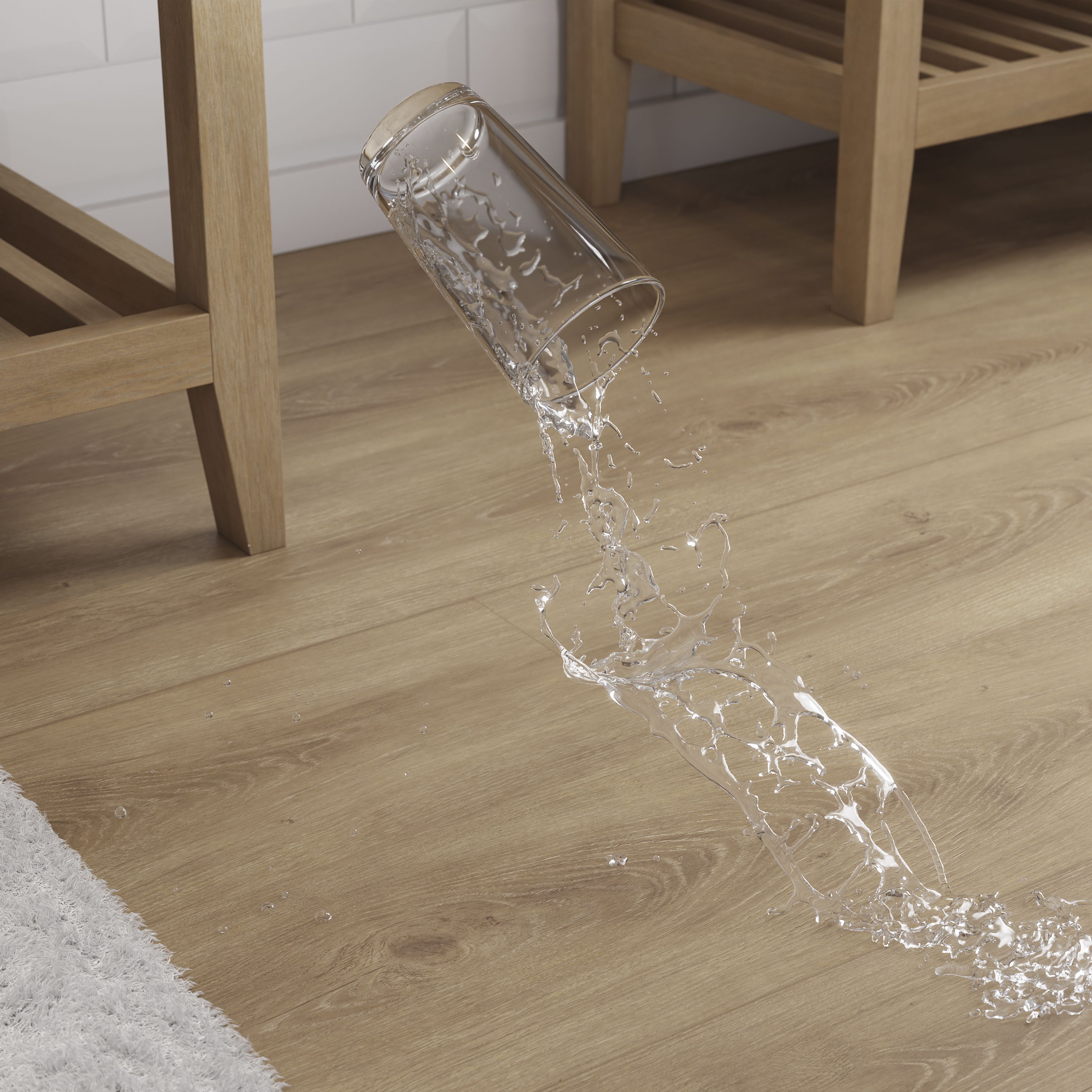 GoodHome Southwell Natural Wood effect Laminate Flooring, 1.59m²