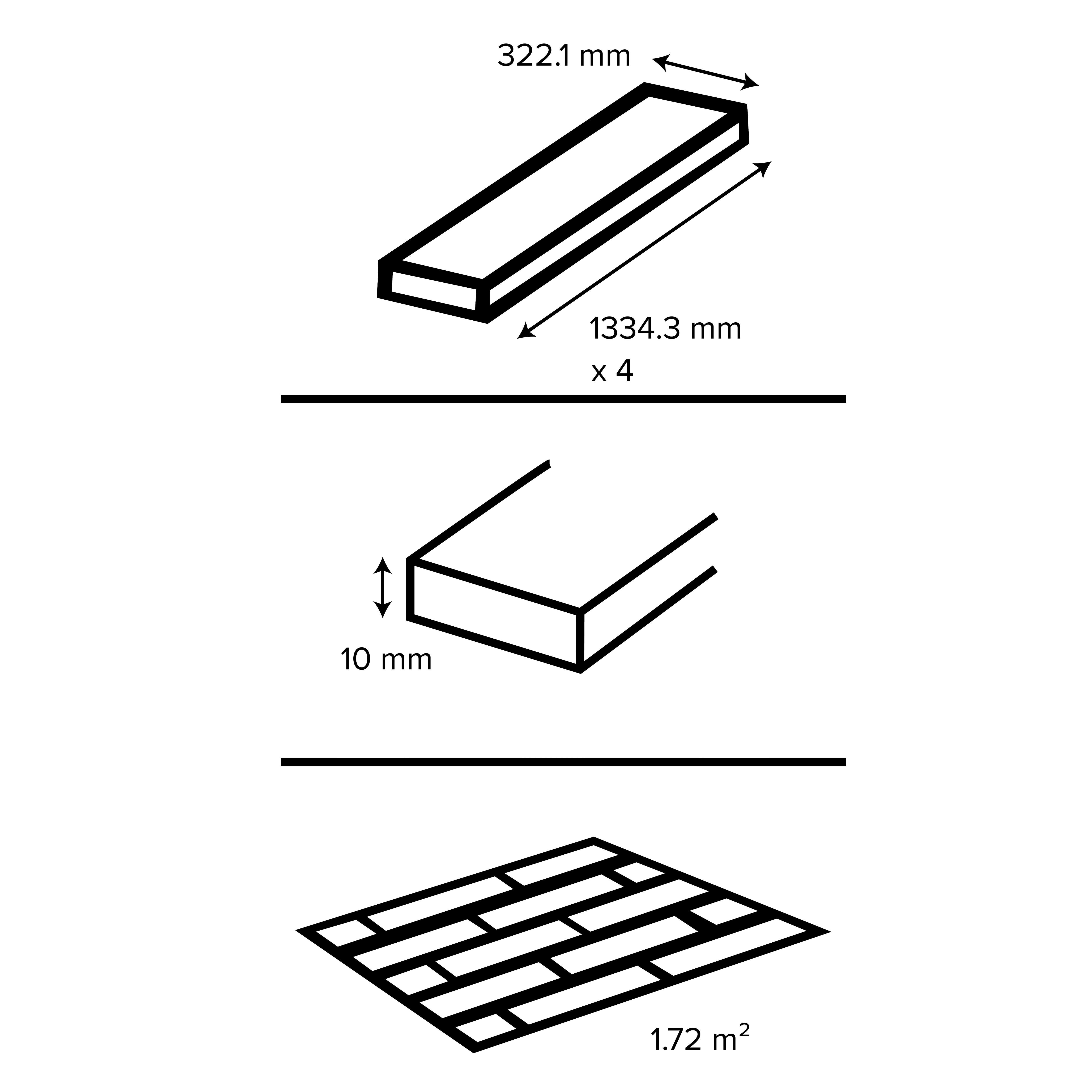 GoodHome Southwell Wood effect Laminate Flooring, 1.59m²
