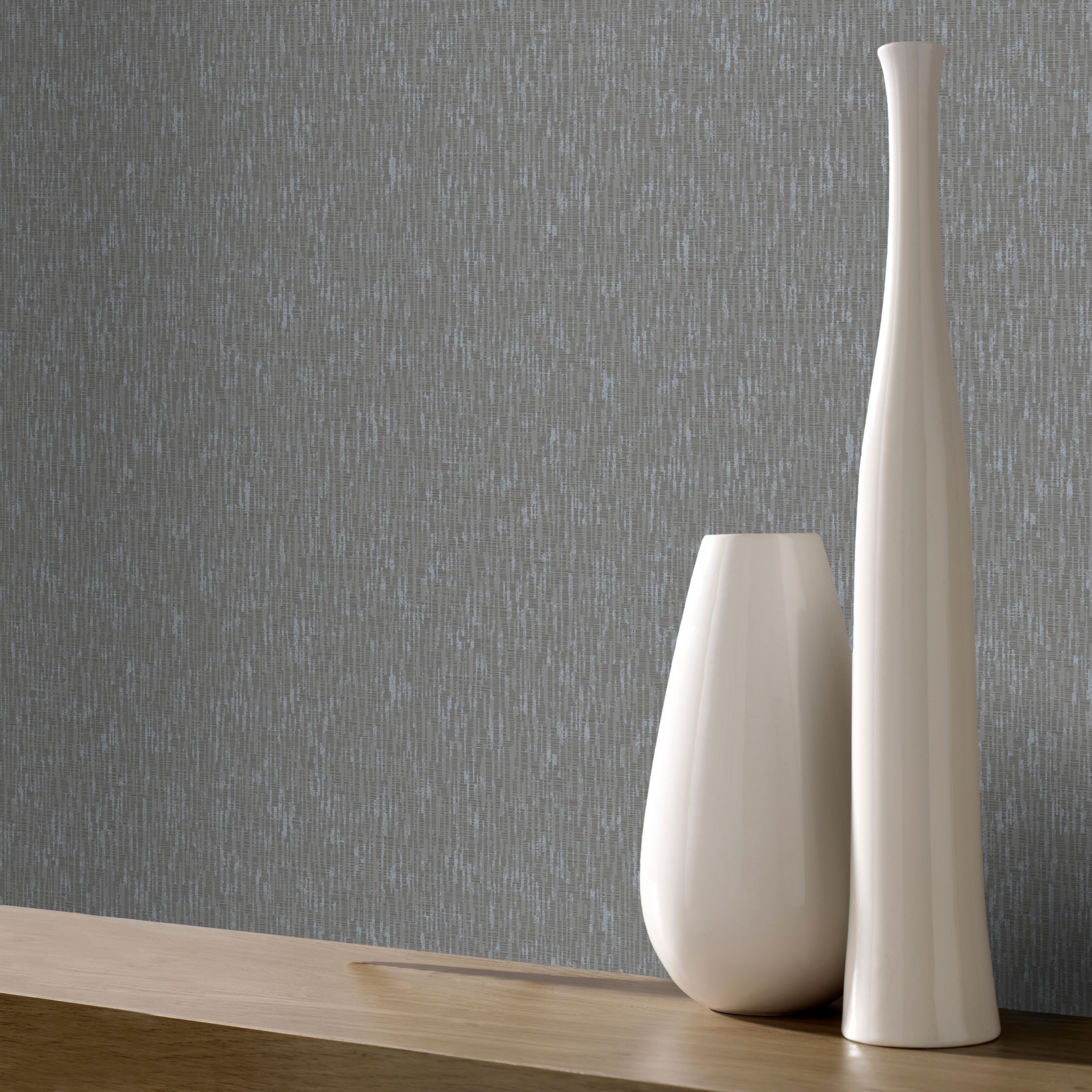 GoodHome Spinney Fusion Charcoal Mica effect Textured Wallpaper