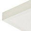 GoodHome Square Brushed Metal & plastic White LED Ceiling light