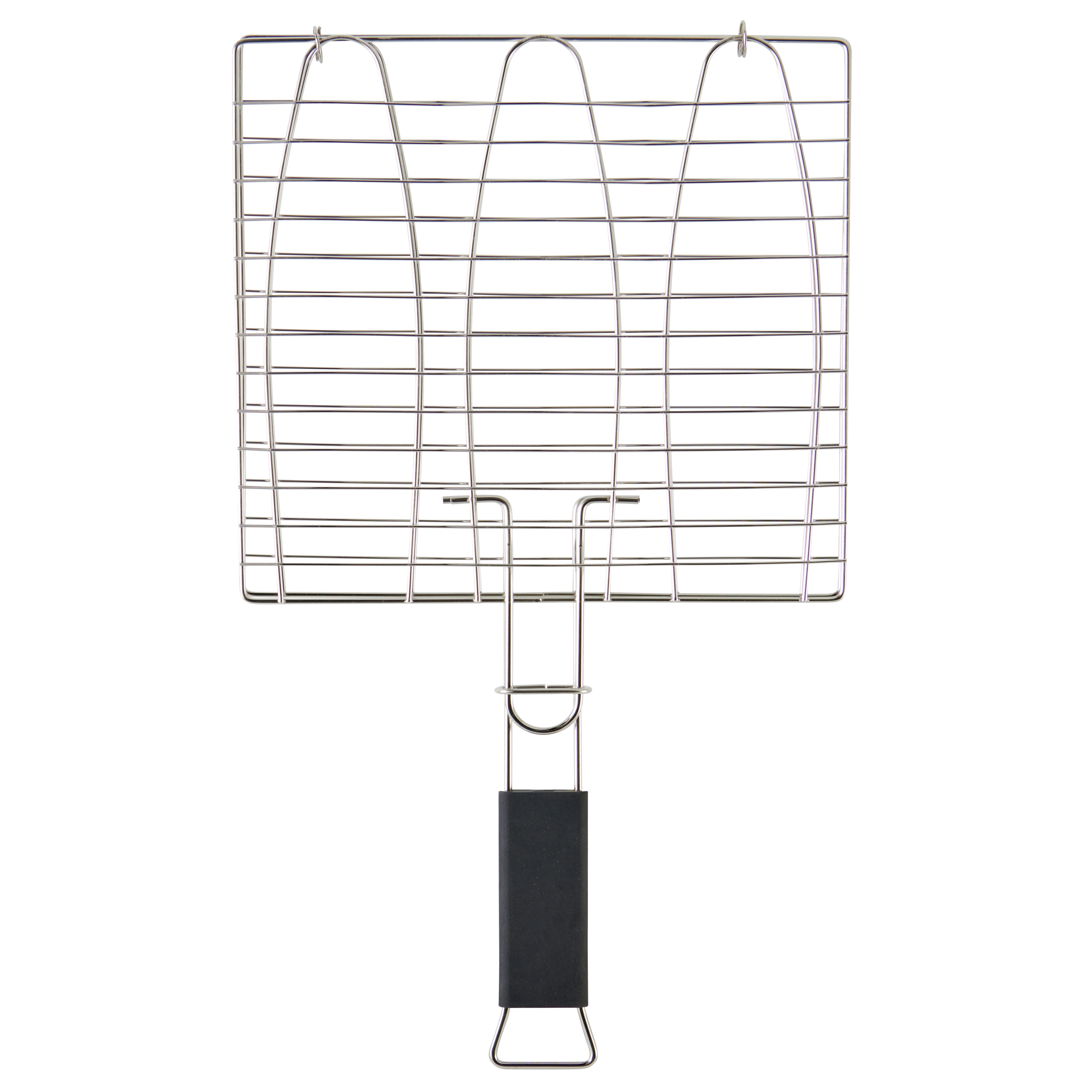 GoodHome Square Stainless steel Fish grill 28cm(W)