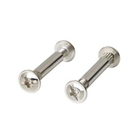 GoodHome Steel Cabinet connector bolt, Pack of 20