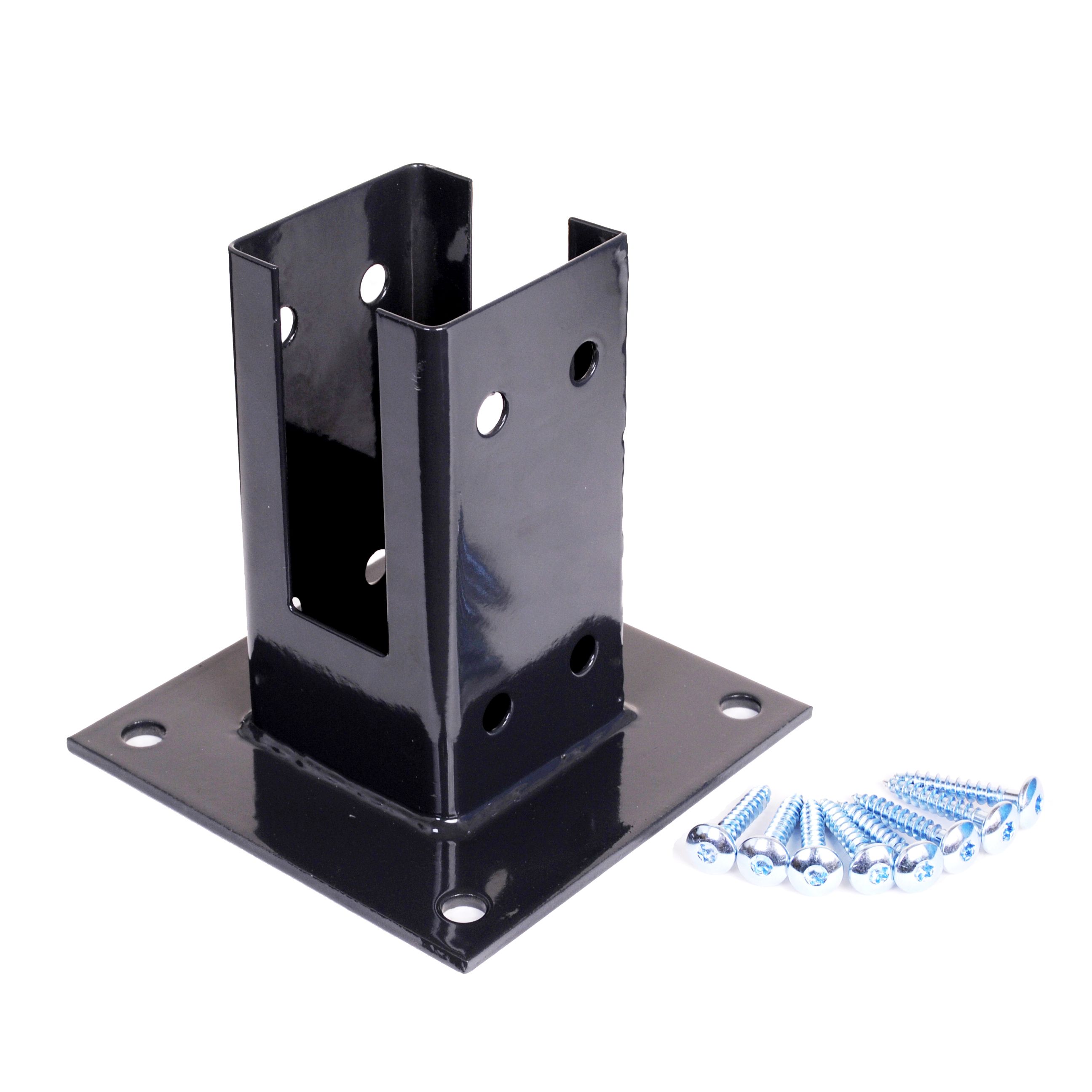 GoodHome Steel Post base (W)70mm