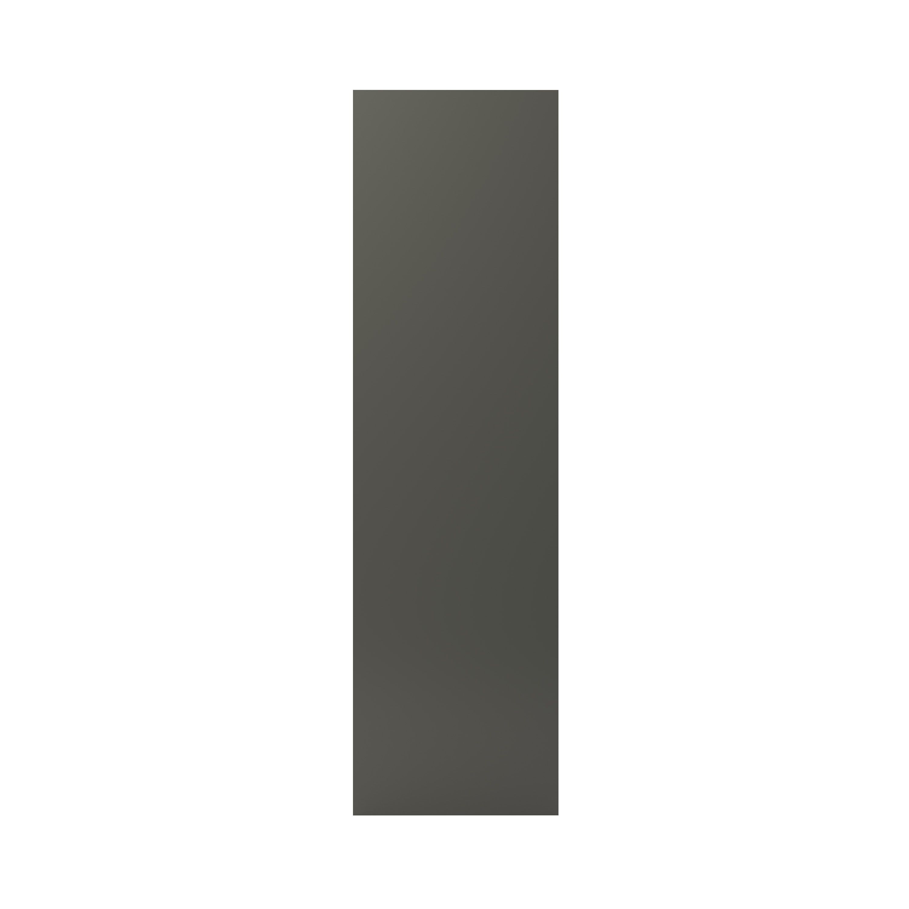 GoodHome Stevia & Garcinia Gloss anthracite slab Standard End panel (H)2010mm (W)570mm, Pair