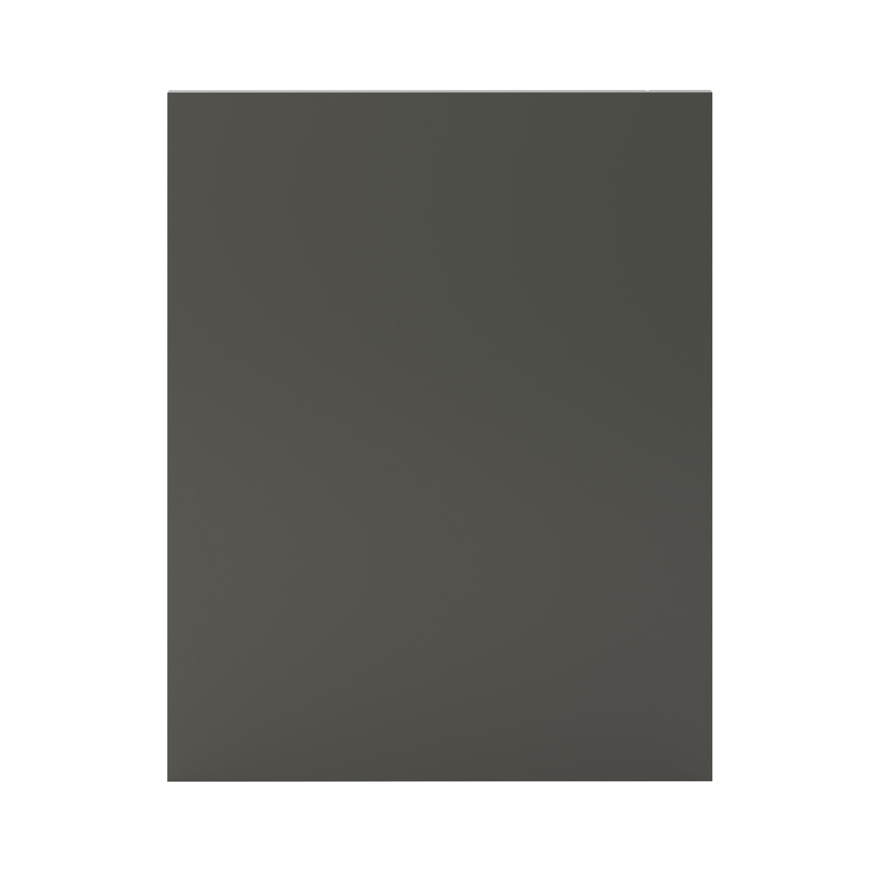 GoodHome Stevia & Garcinia Gloss anthracite slab Standard End panel (H)720mm (W)570mm