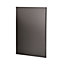 GoodHome Stevia & Garcinia Gloss anthracite slab Standard End panel (H)900mm (W)610mm