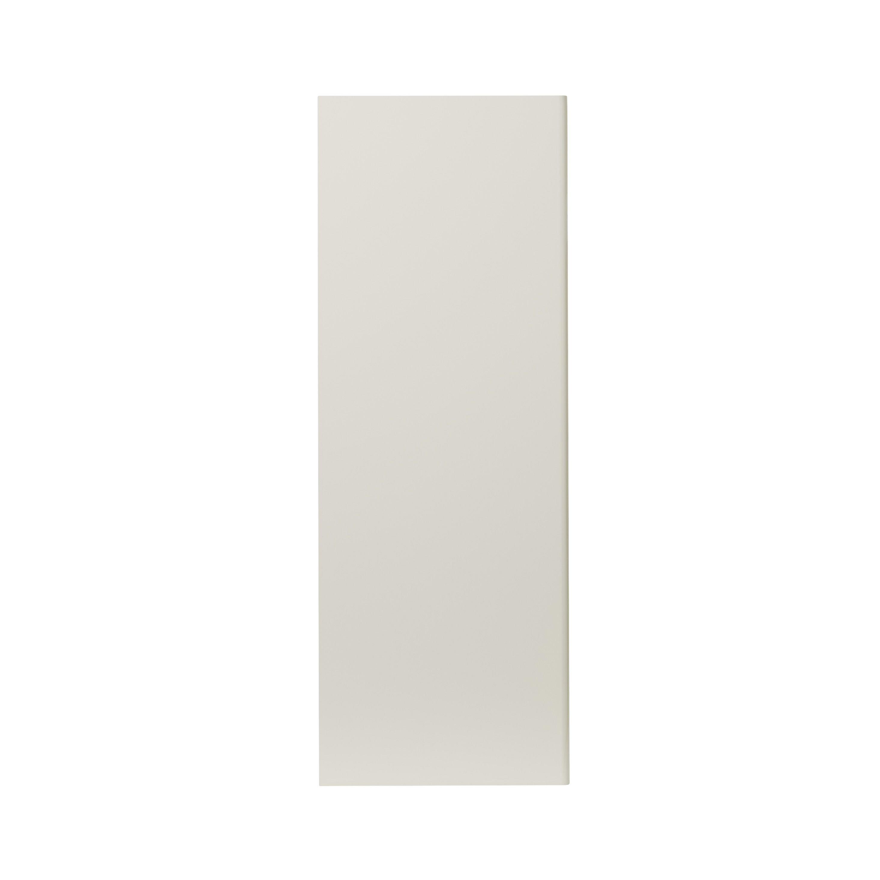 GoodHome Stevia & Garcinia Gloss cream slab Standard Wall Clad on end panel (H)960mm (W)360mm
