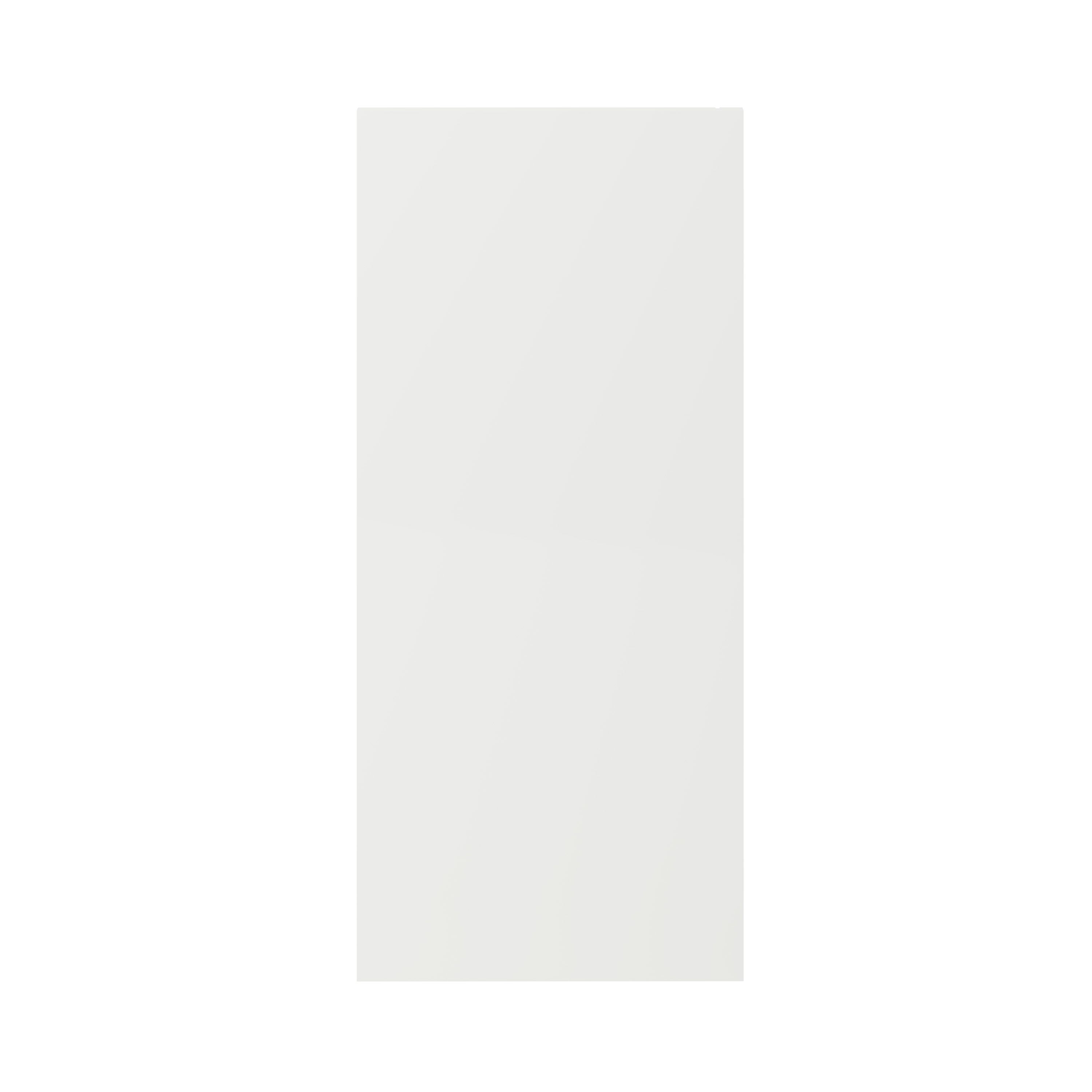 GoodHome Stevia & Garcinia Gloss white slab Standard End panel (H)720mm (W)320mm