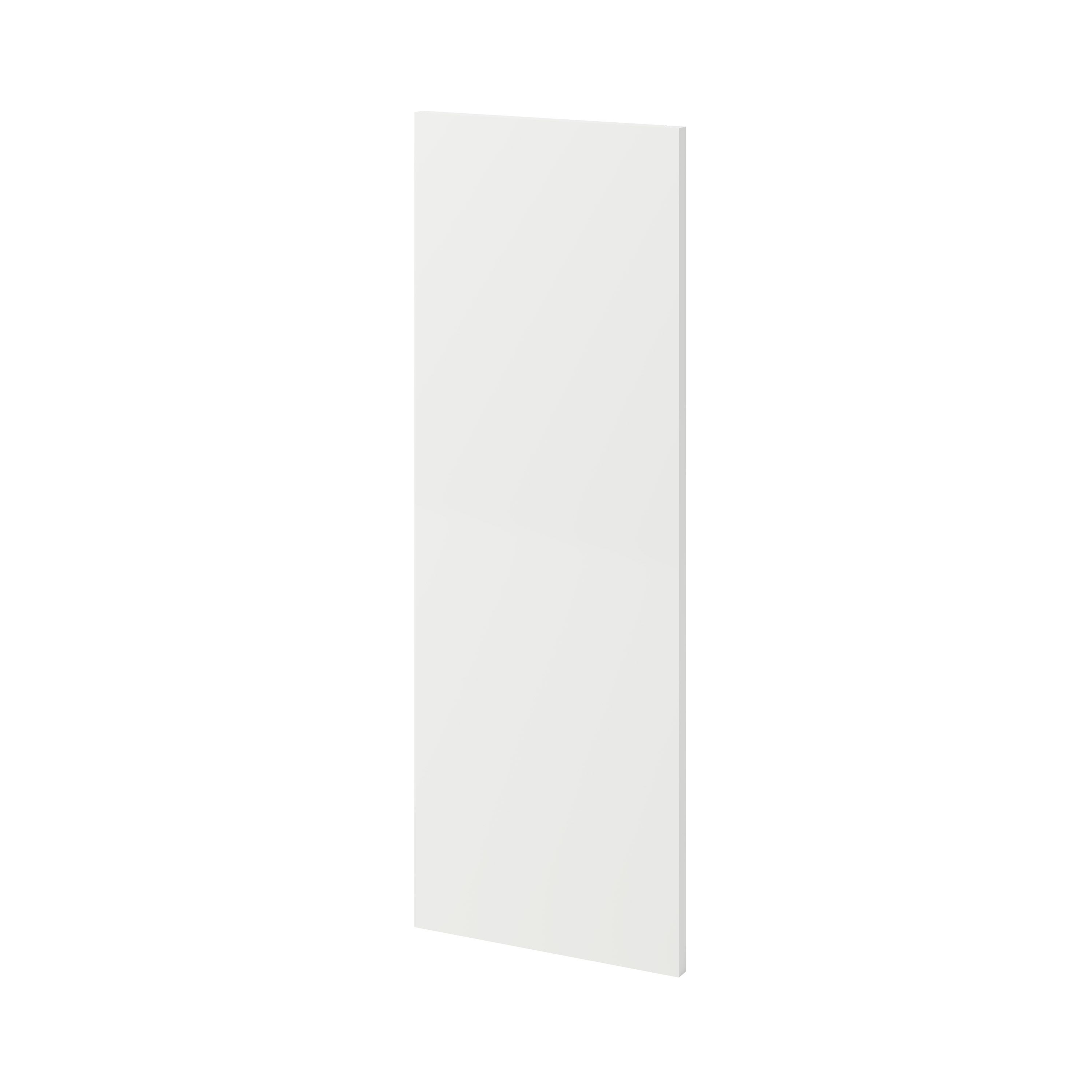 GoodHome Stevia & Garcinia Gloss white slab Tall Wall End panel (H)900mm (W)320mm