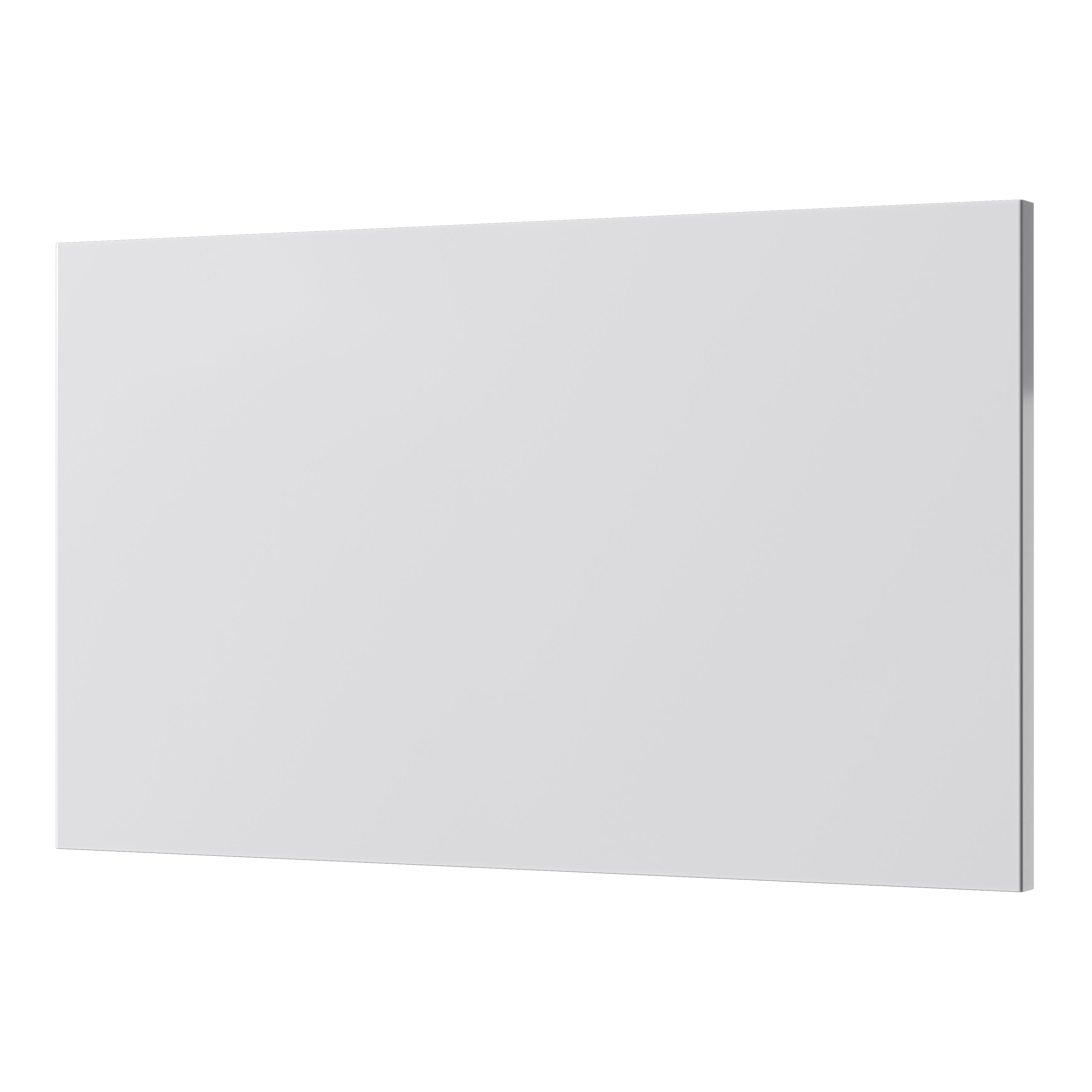 GoodHome Stevia & Garcinia Innovo handleless gloss light grey slab Standard End panel (H)340mm (W)595mm