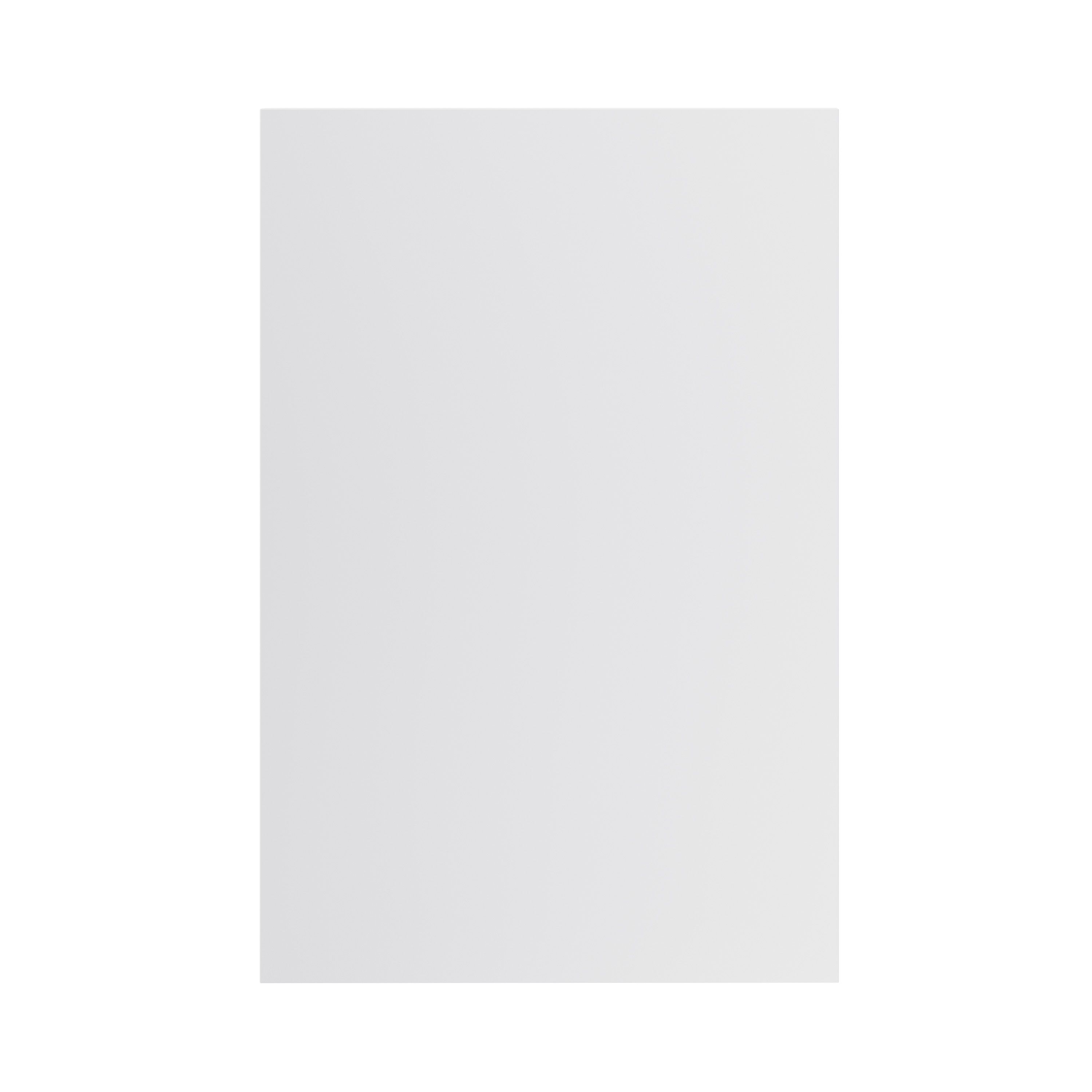 GoodHome Stevia & Garcinia Innovo handleless gloss light grey slab Standard End panel (H)934mm (W)640mm