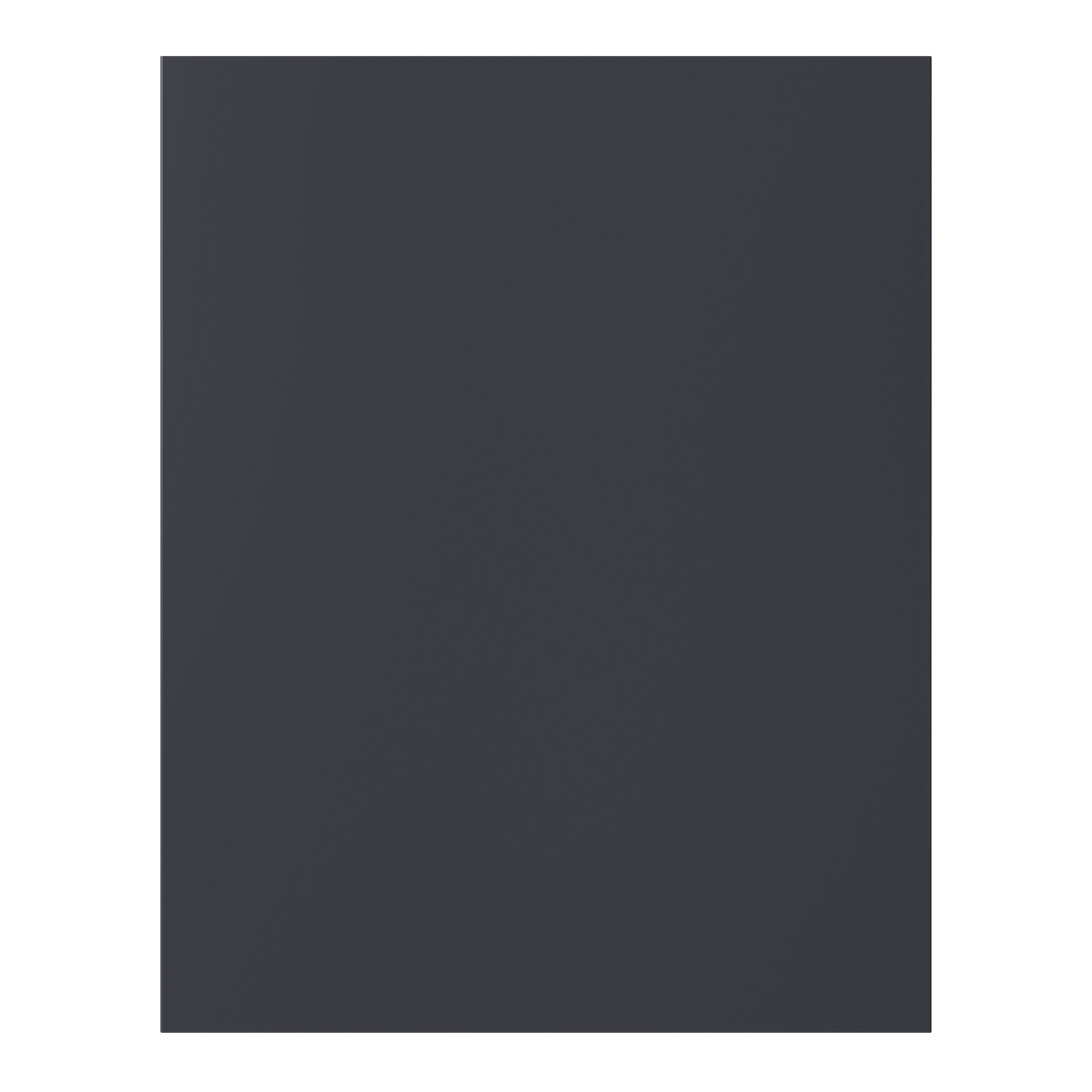 GoodHome Stevia & Garcinia Innovo handleless gloss midnight blue slab End panel (H)715mm (W)595mm