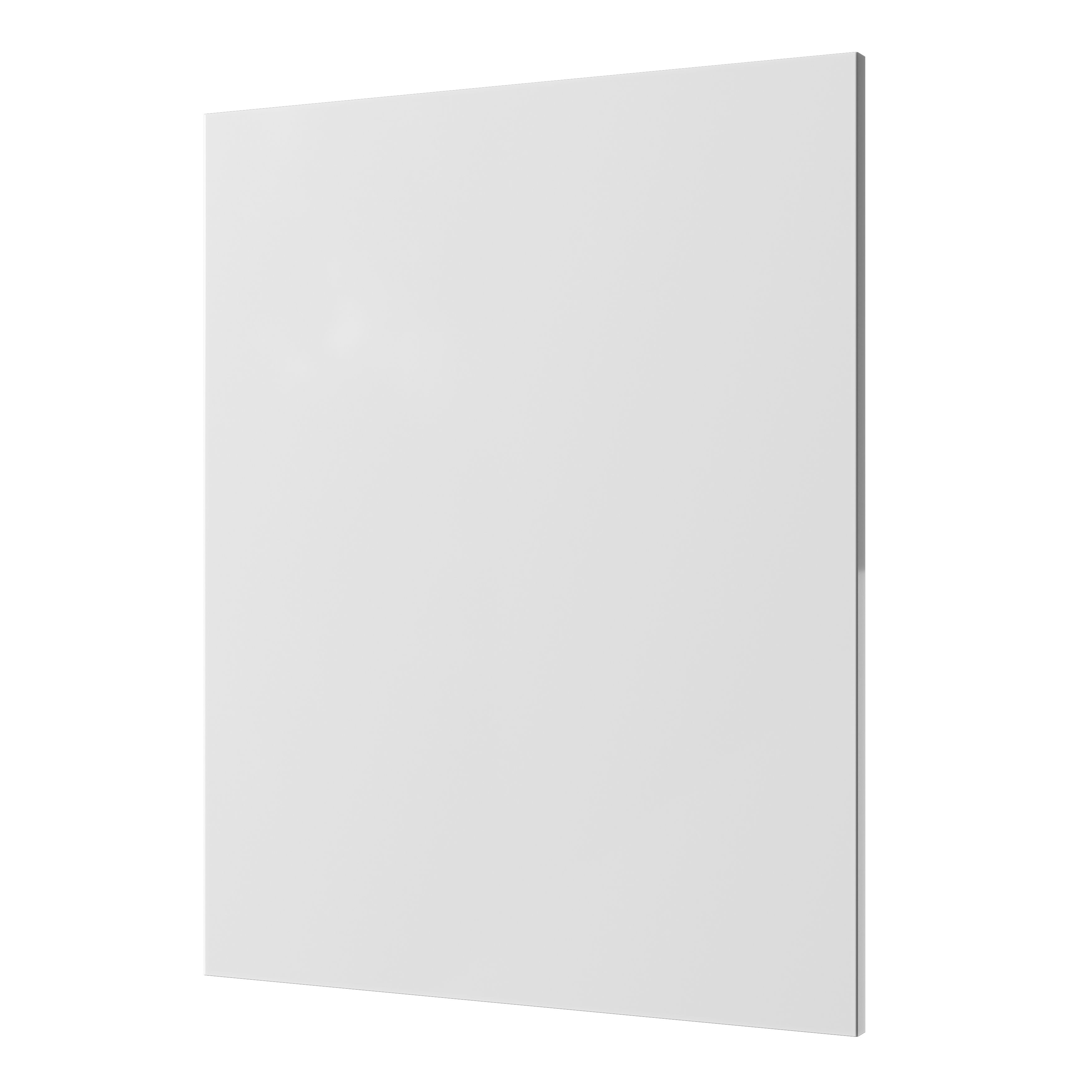 GoodHome Stevia & Garcinia Innovo handleless gloss white slab Blanking panel (H)715mm (W)595mm