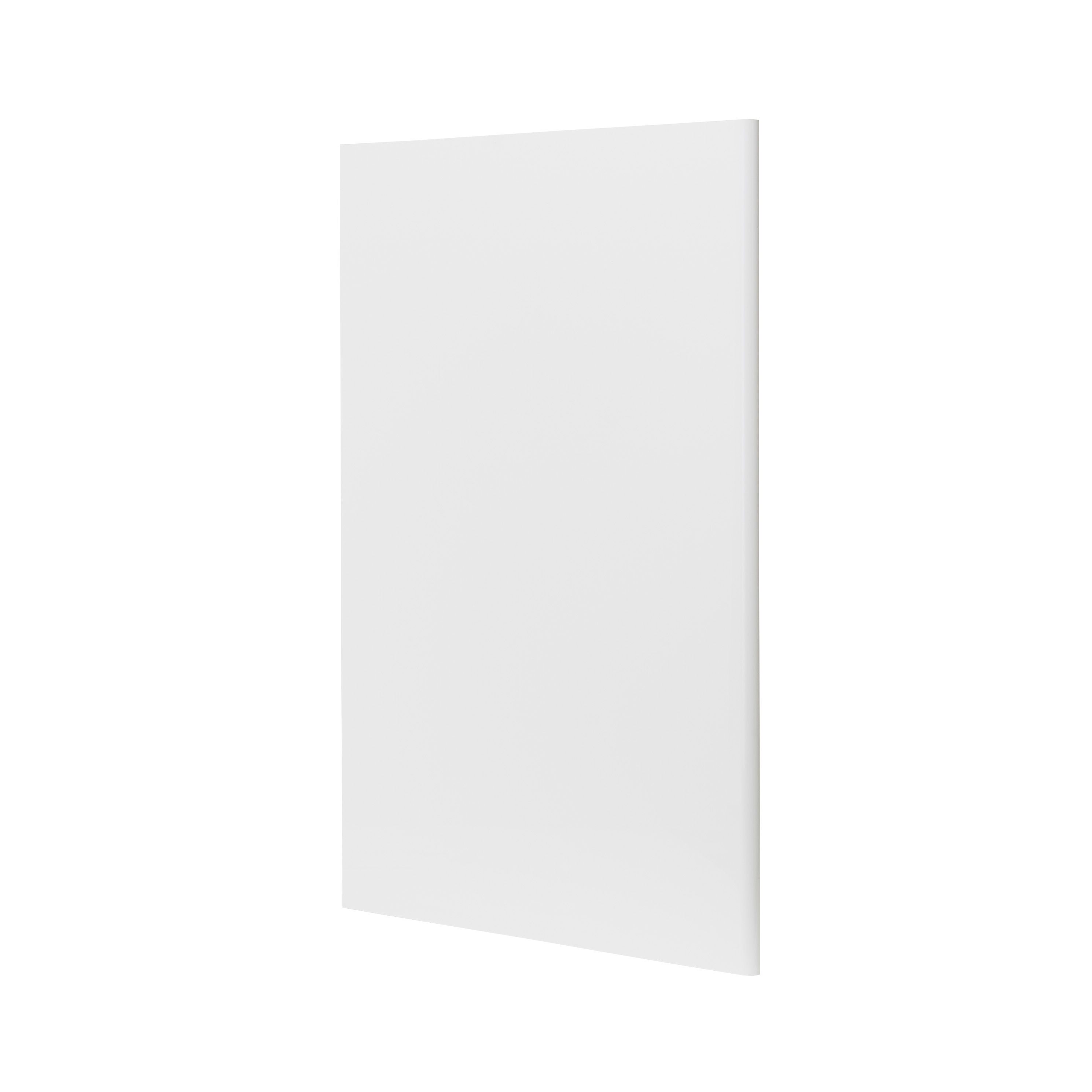 GoodHome Stevia & Garcinia Innovo handleless gloss white slab Blanking panel (H)934mm (W)640mm