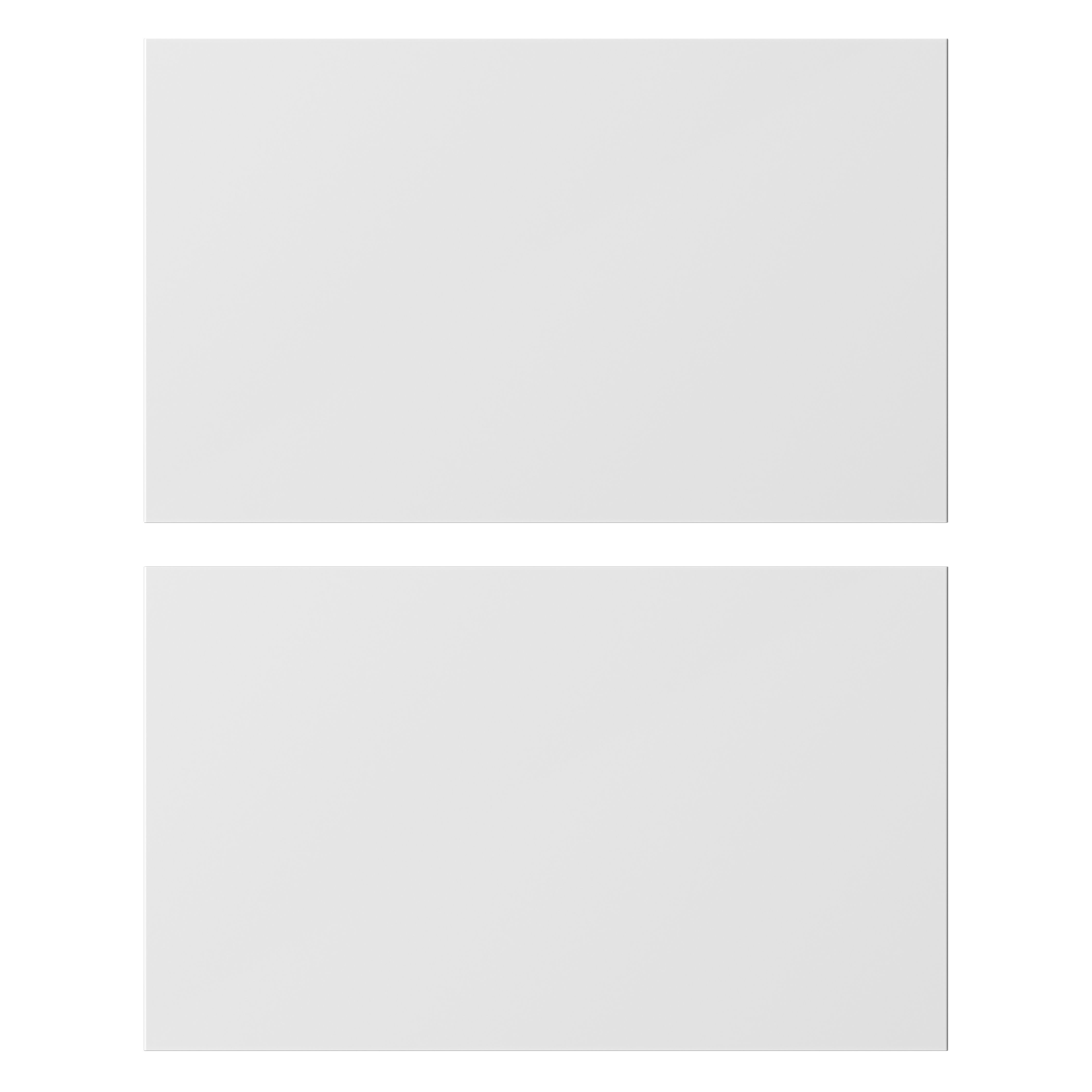 GoodHome Stevia & Garcinia Innovo handleless gloss white slab Drawer front (W)600mm