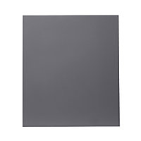 GoodHome Stevia Gloss anthracite slab Appliance Cabinet door (W)600mm (H)687mm (T)18mm