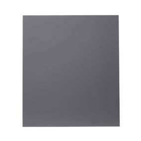 GoodHome Stevia Gloss anthracite slab Appliance Cabinet door (W)600mm (H)687mm (T)18mm