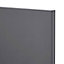 GoodHome Stevia Gloss anthracite slab Drawer front, bridging door & bi fold door, (W)400mm (H)356mm (T)18mm