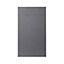 GoodHome Stevia Gloss anthracite slab Drawer front (W)500mm, Pack of 4